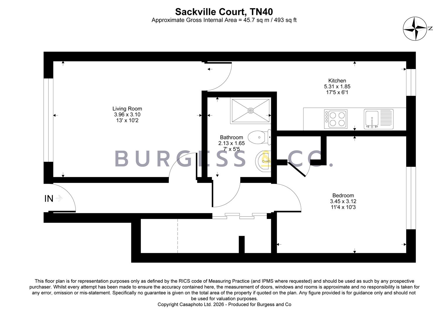 16 Sackville Court, Hastings Road, Bexhill-On-Sea floorplan