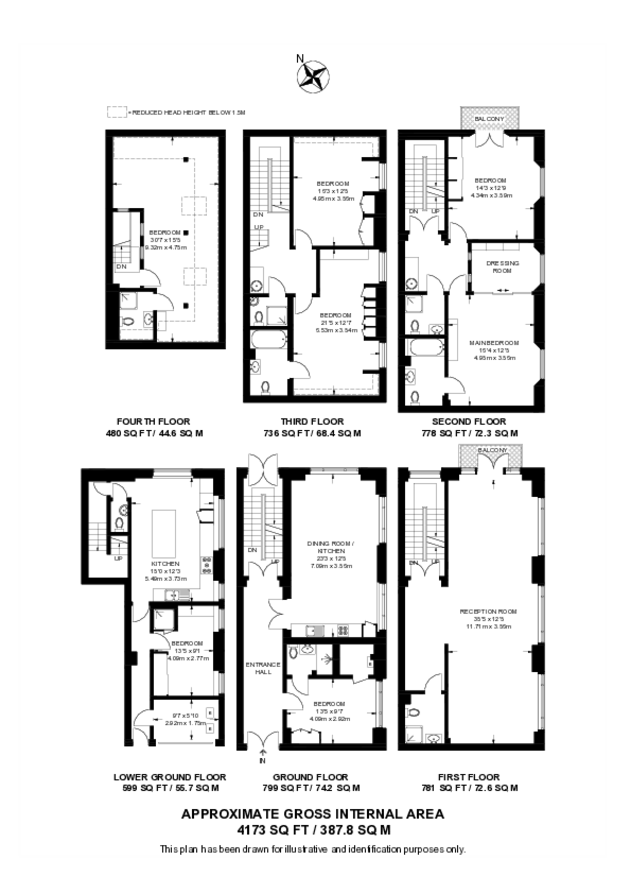 Gloucester Square, Bayswater floorplan