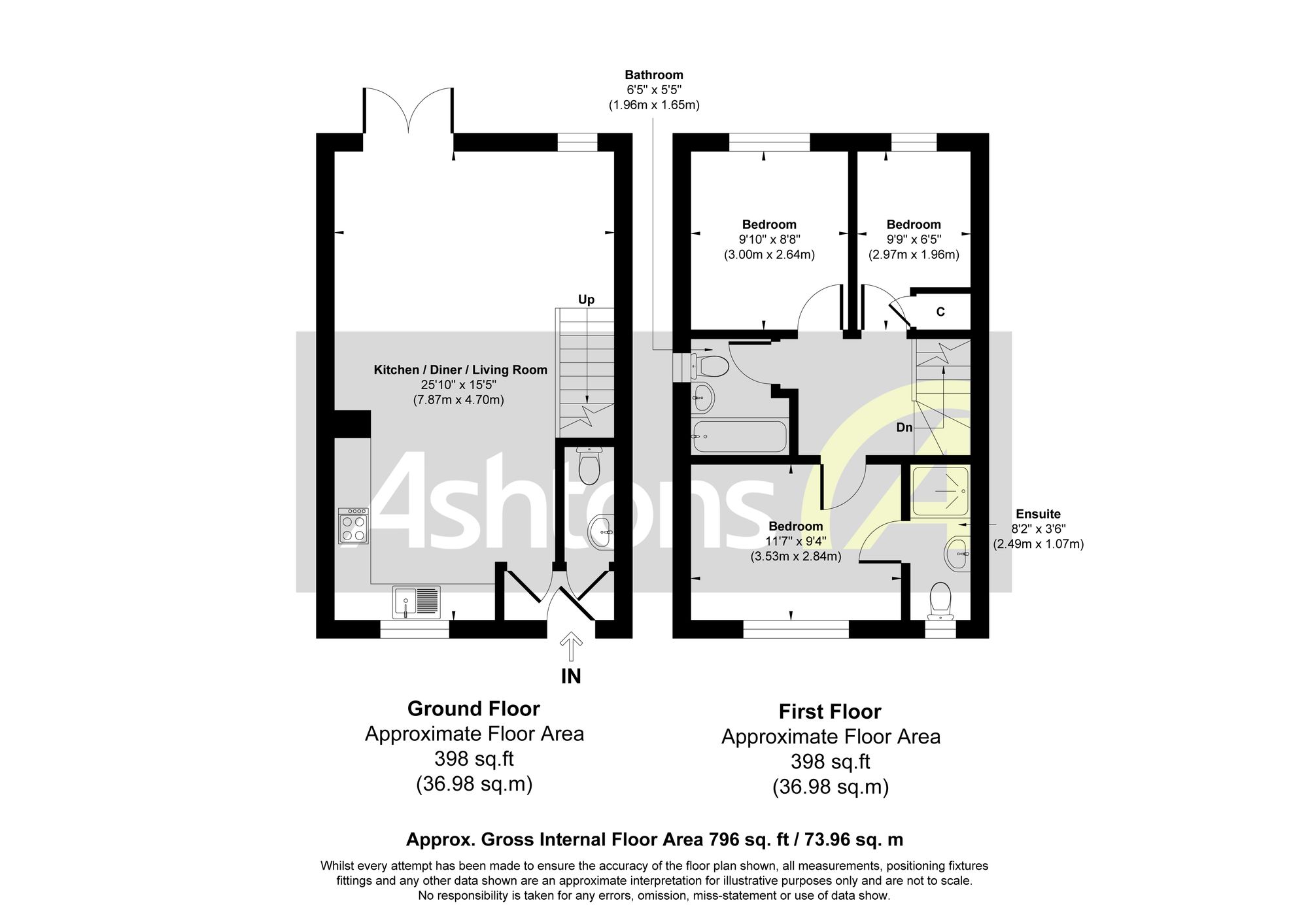 22 Bedford Street, Widnes floorplan