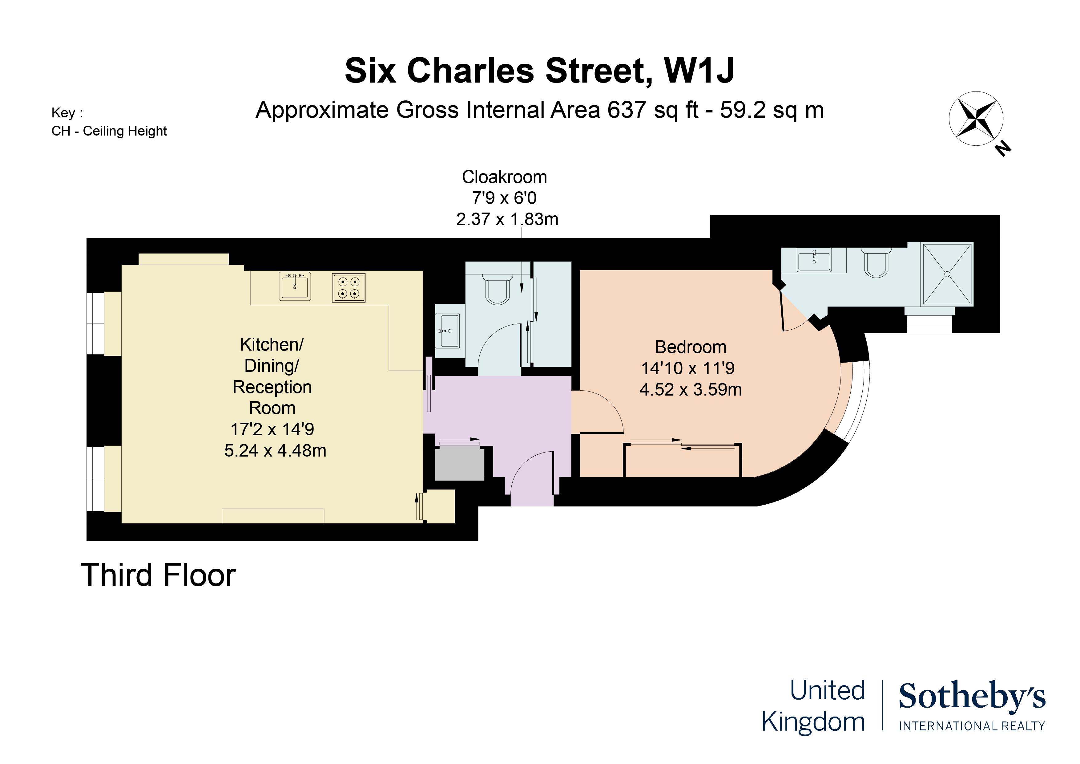 6, 6 Charles Street, London floorplan