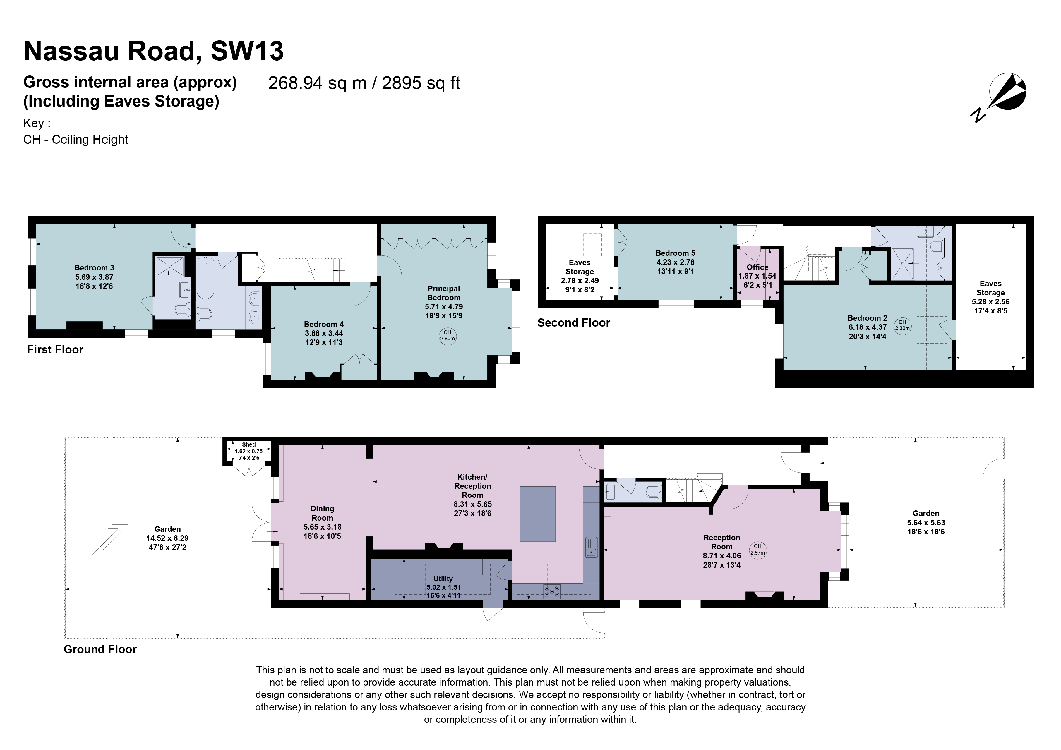 41, Nassau Road, London floorplan