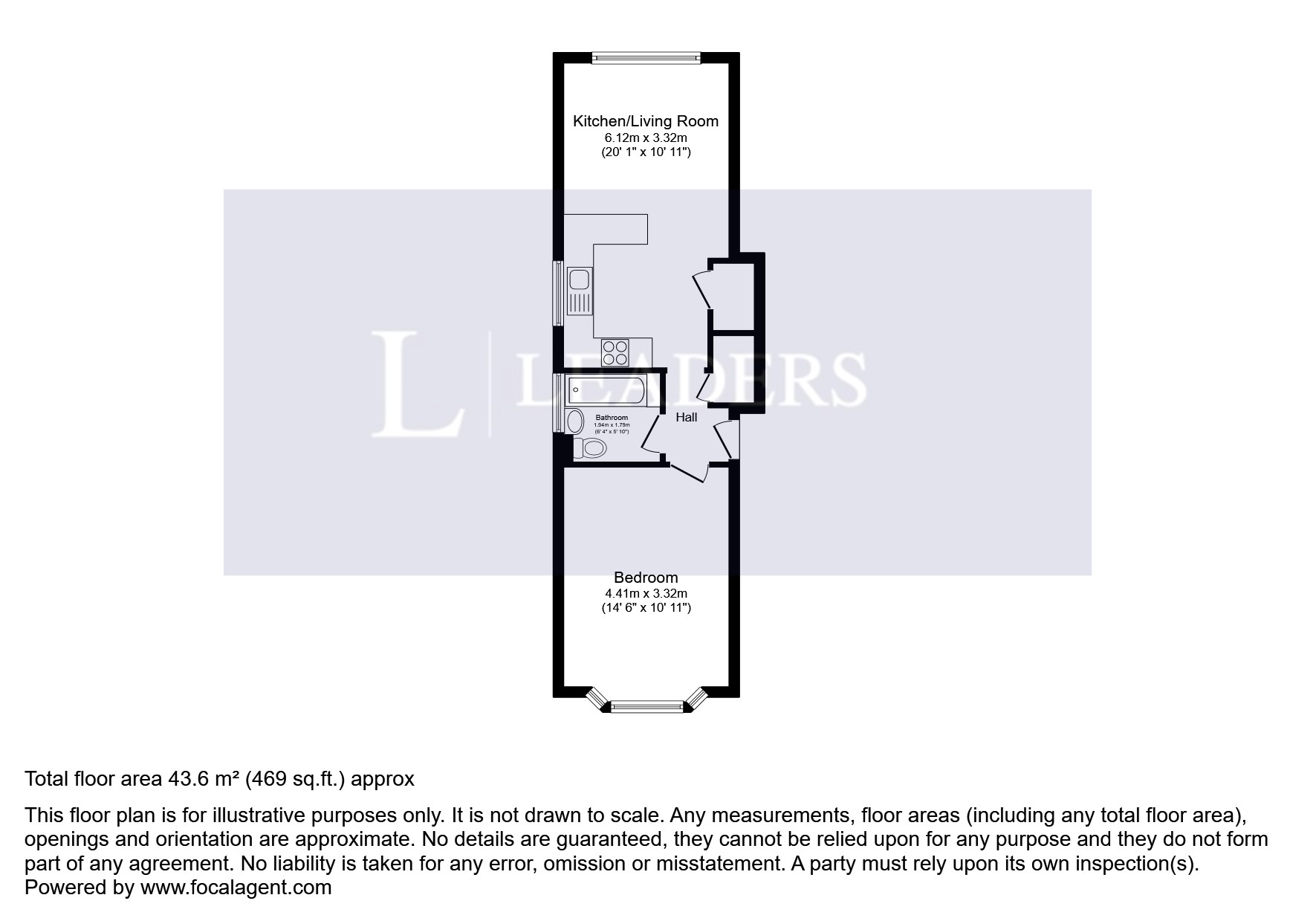 Flat 7 Sussex Court, 4, Downside, Epsom floorplan