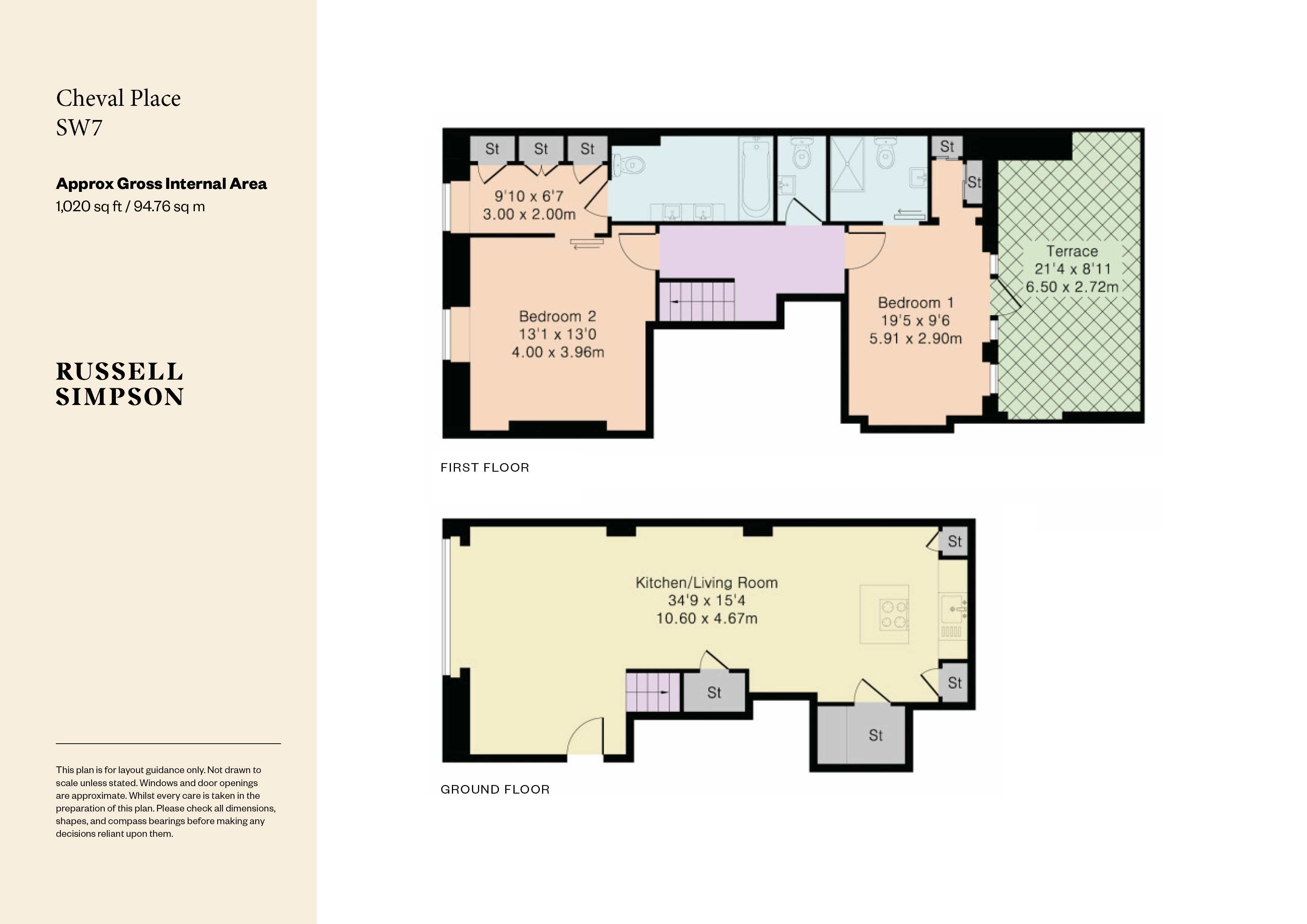 Cheval Place, South Kensington floorplan