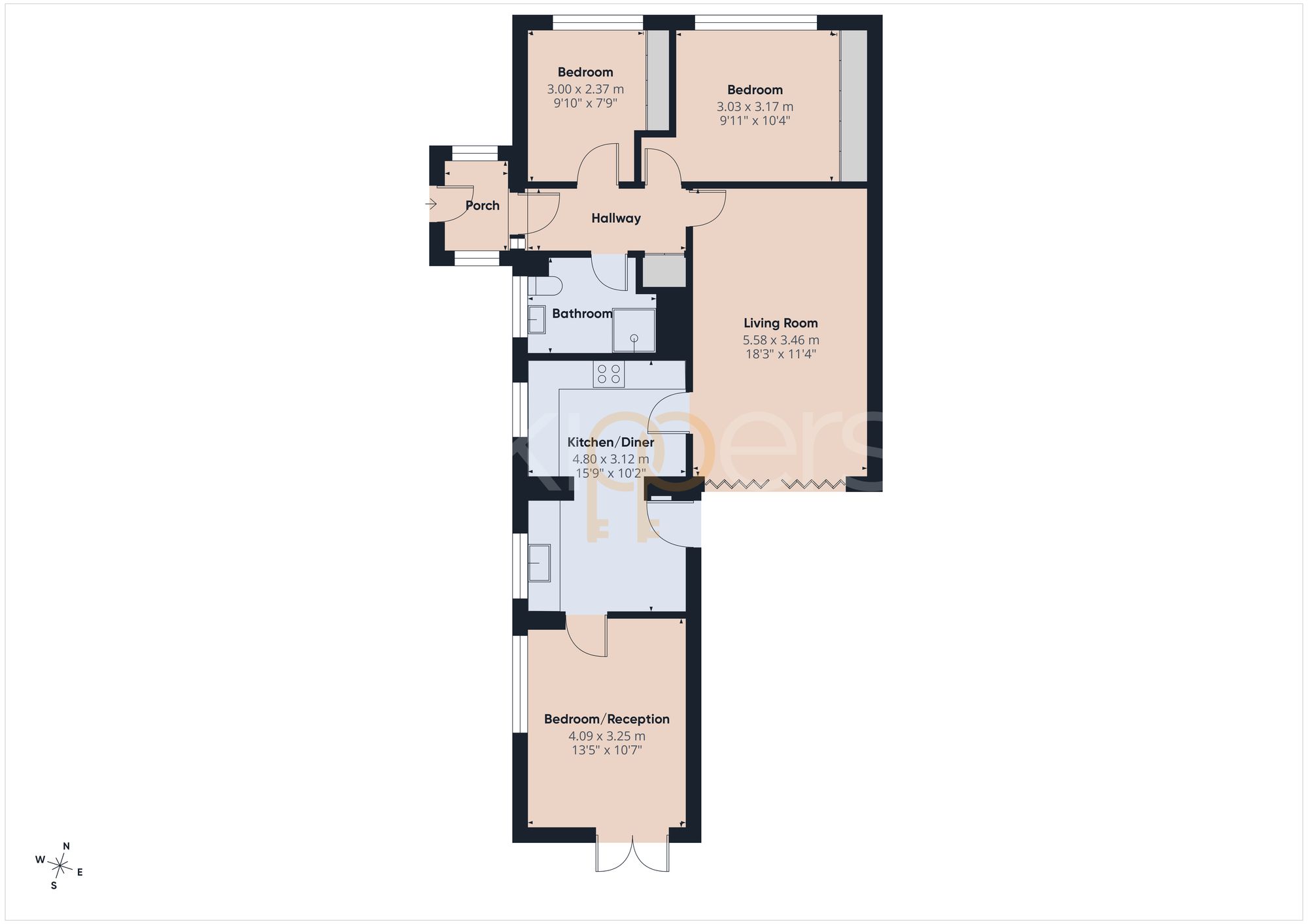 25 The Fairway, Romney Marsh floorplan