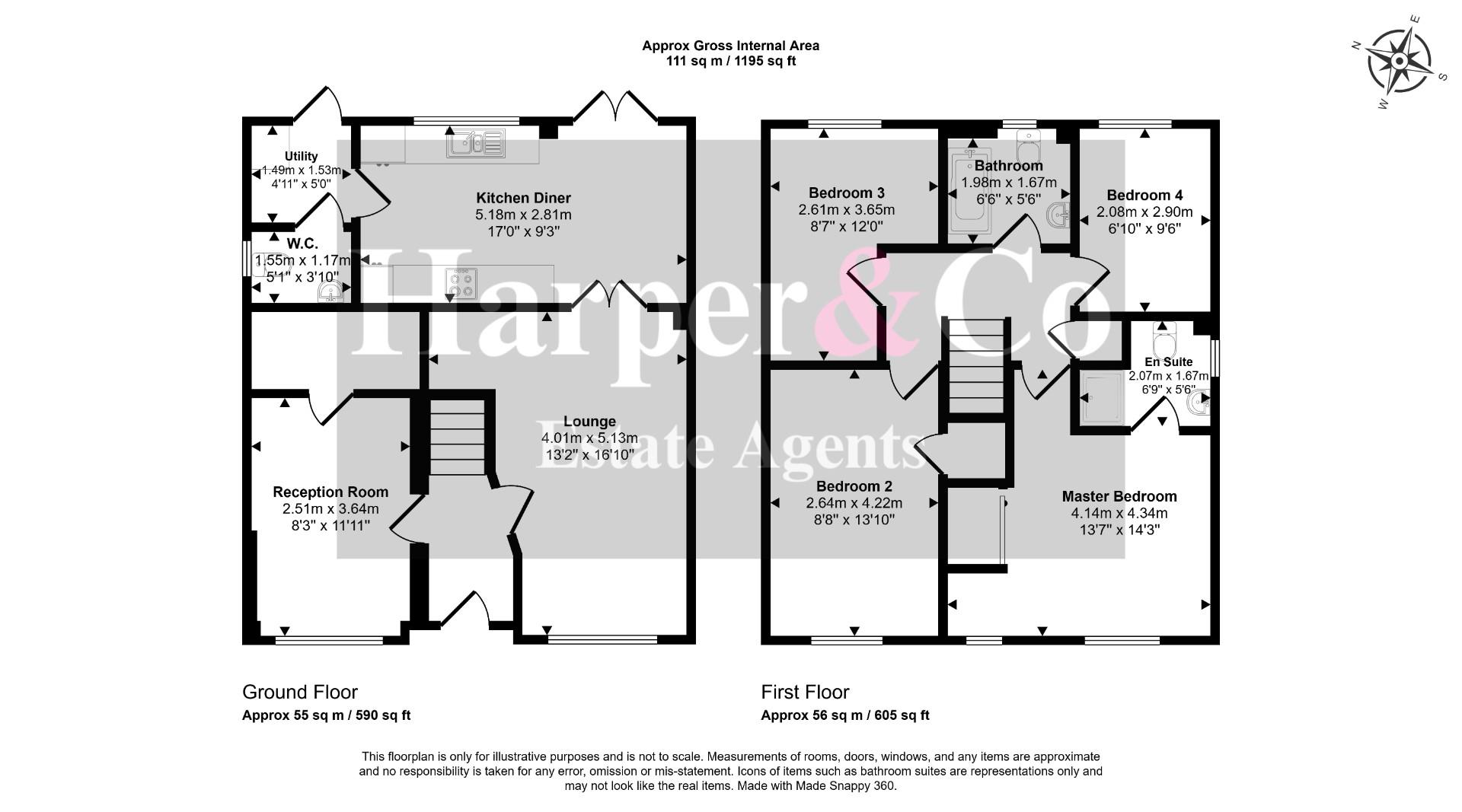 2, Brock Close, Stockton-On-Tees floorplan