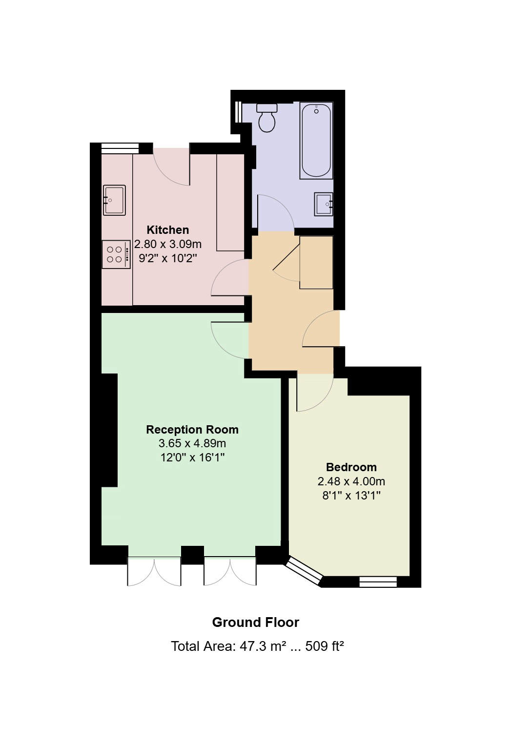 23a, Lissenden Gardens, Parliament Hill, London floorplan