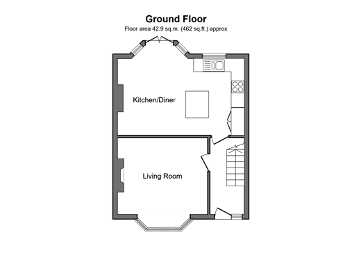 Famet Avenue, Purley floorplan