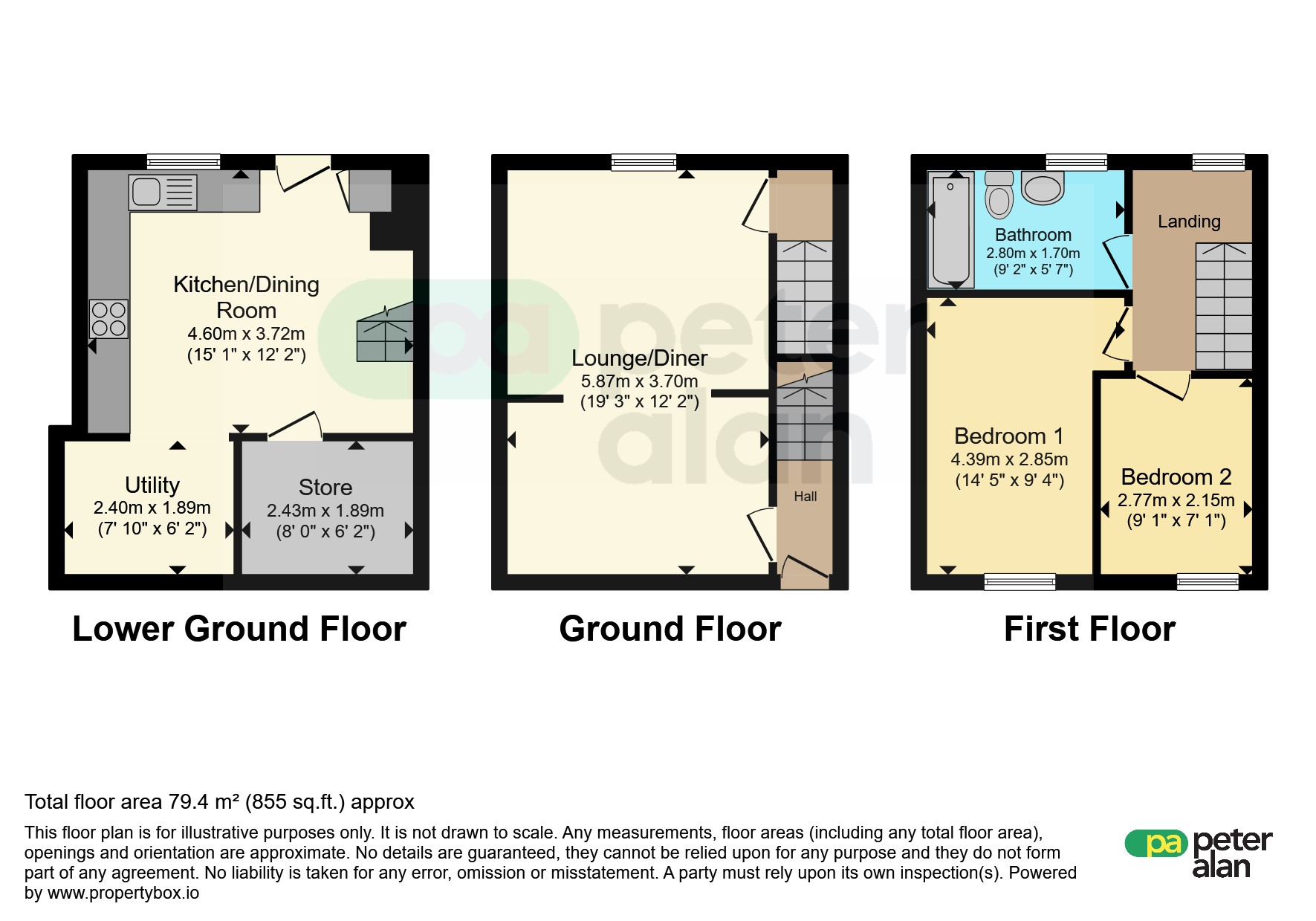 24, Bute Street, Aberdare floorplan
