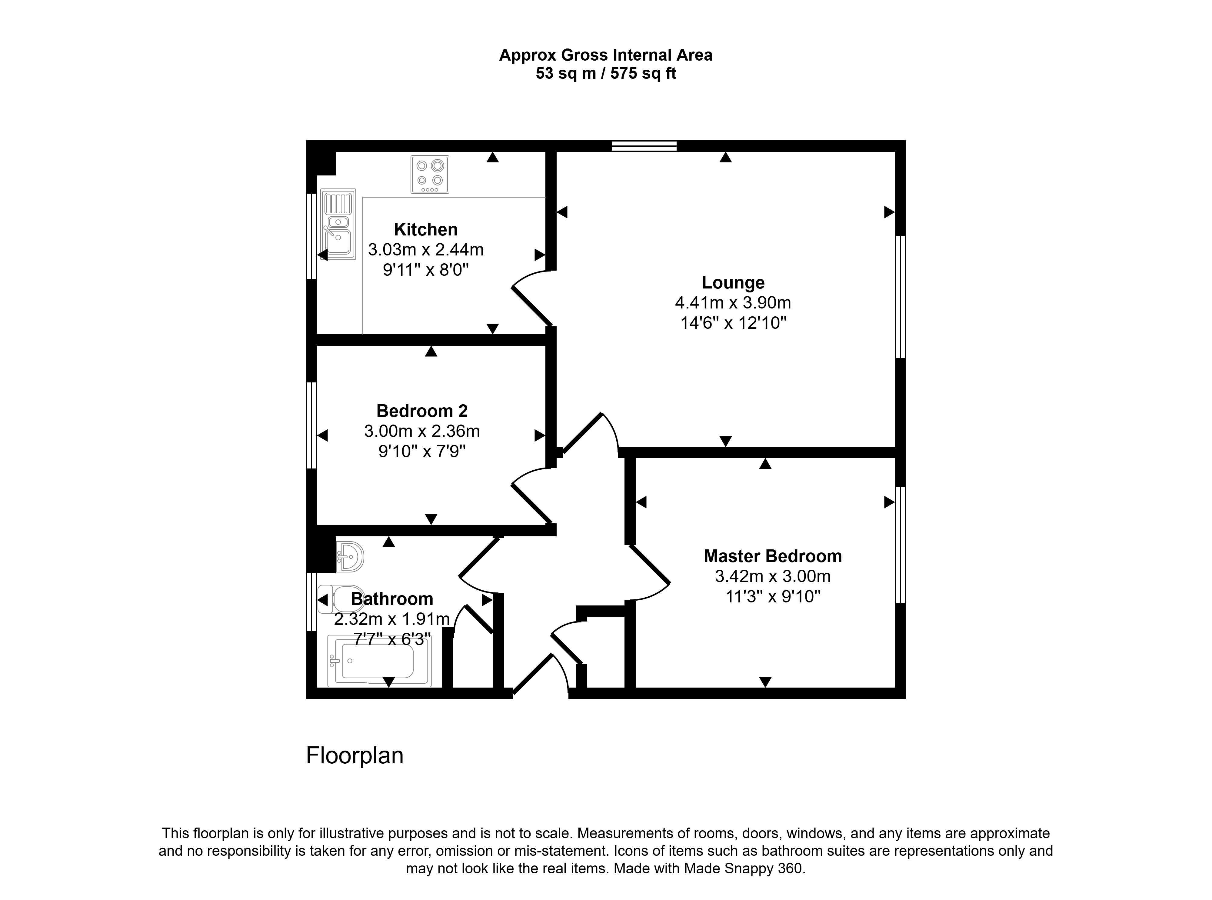 5, Allingham Court, Newcastle upon Tyne floorplan