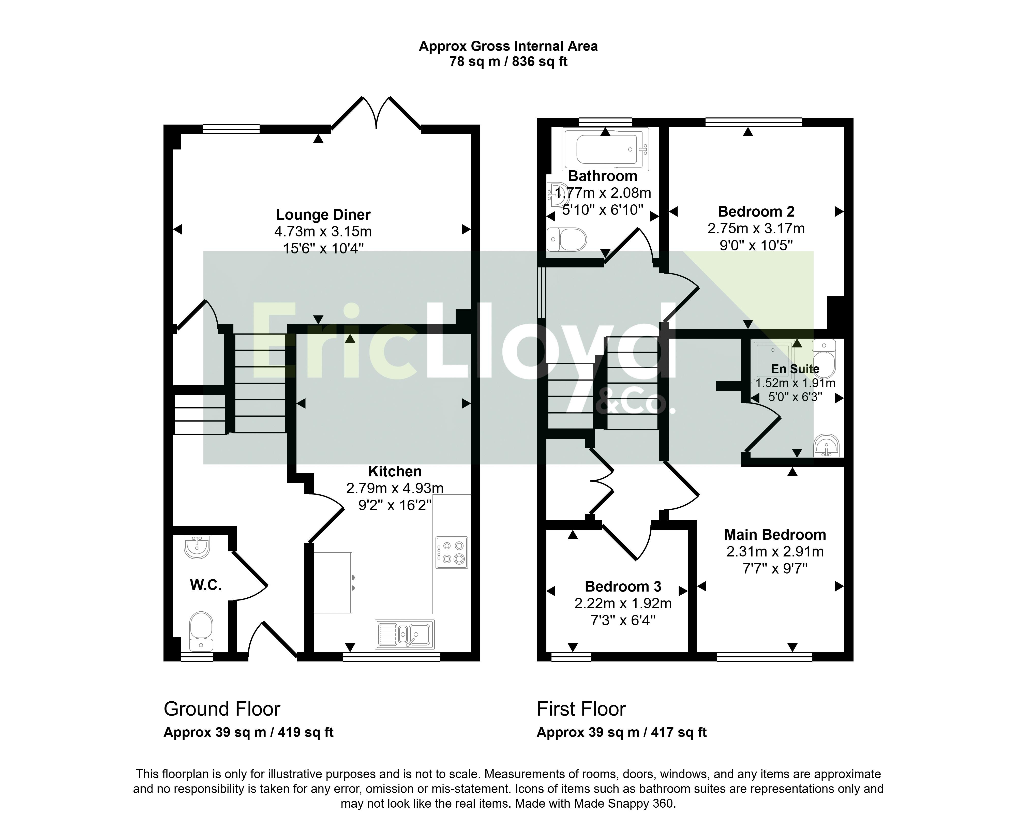 31, Daveys Elm View, Paignton floorplan