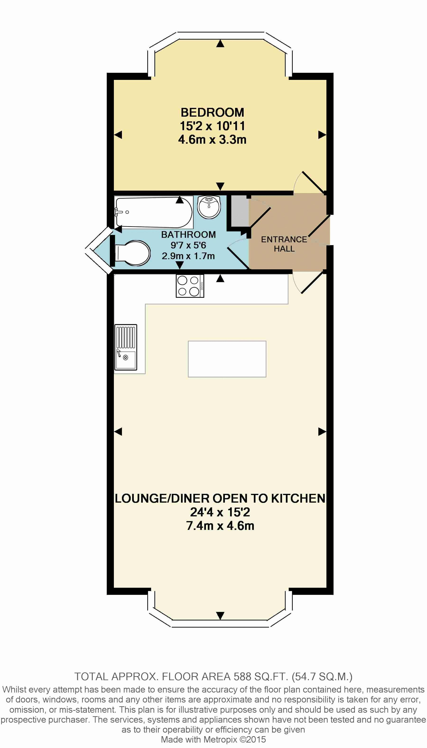 1 Bedrooms Flat to rent in Reigate Road, Reigate RH2