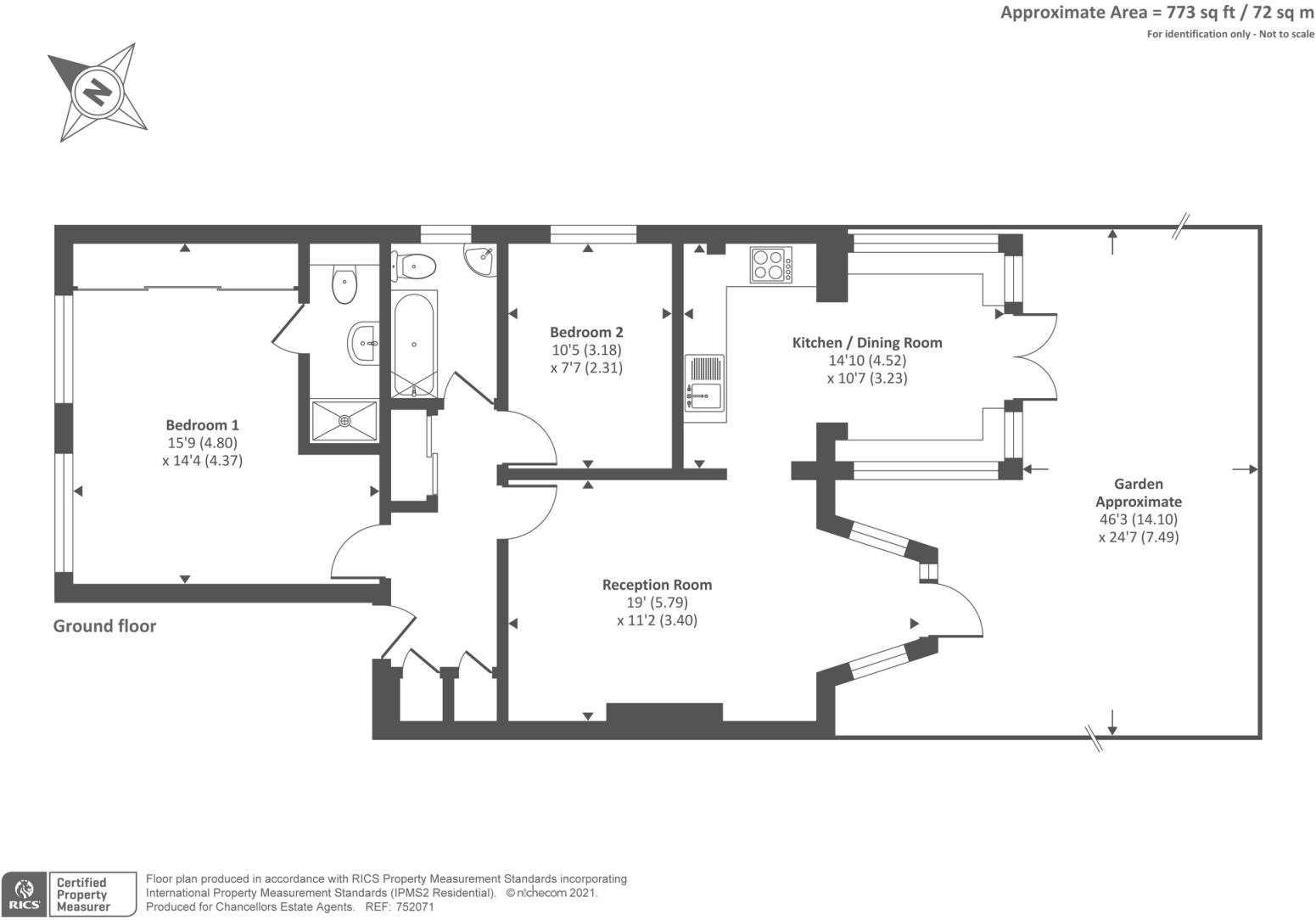 3A, Church Road, London floorplan