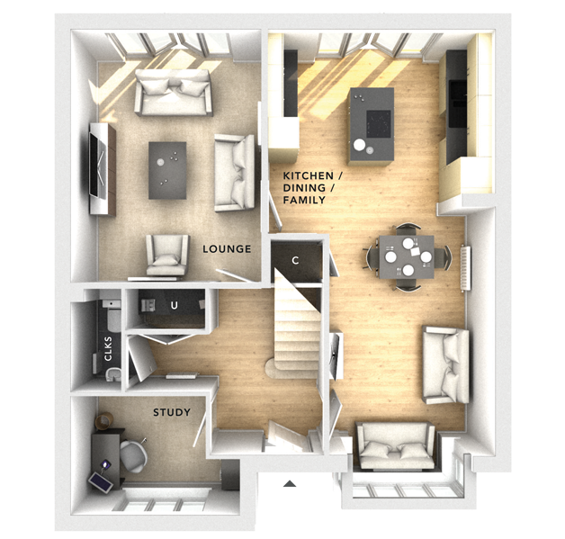 4 Bedrooms Detached house for sale in 