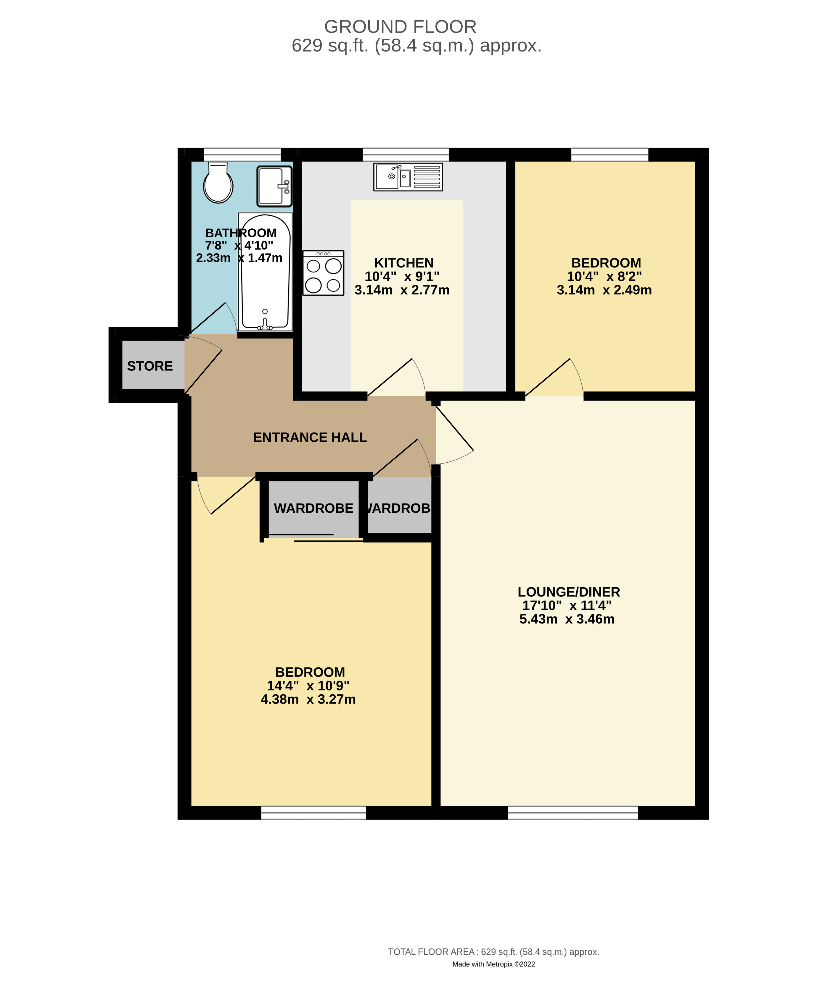 Flat 28 Spath Holme,, Holme Road, Manchester floorplan