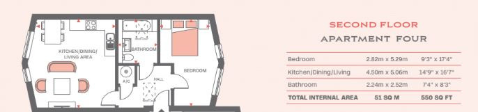 4 Town Walk Apartments,, Putney Bridge Road, London floorplan
