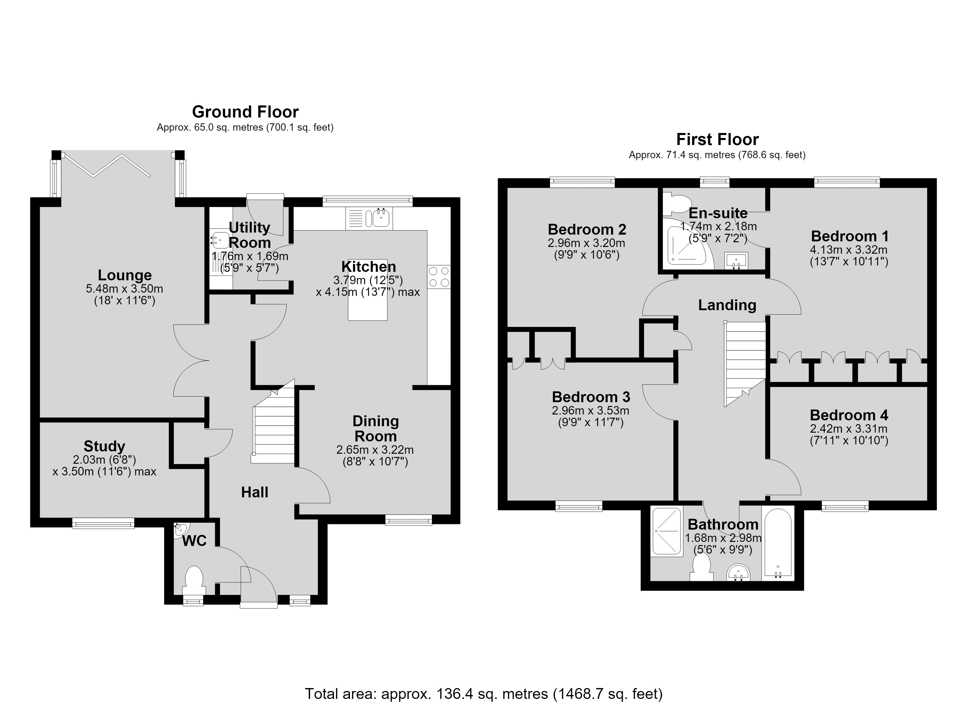3, Hawthorne Close, Gainsborough floorplan