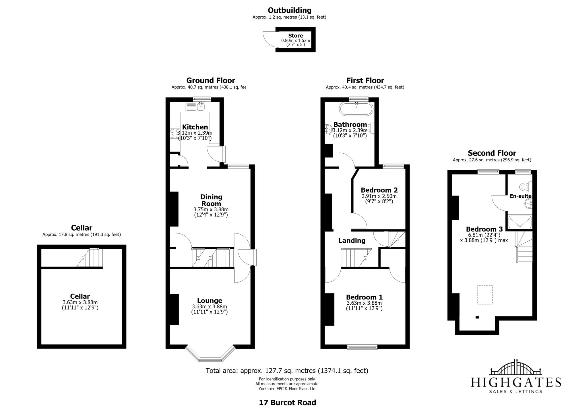 17 Burcot Road, Sheffield floorplan