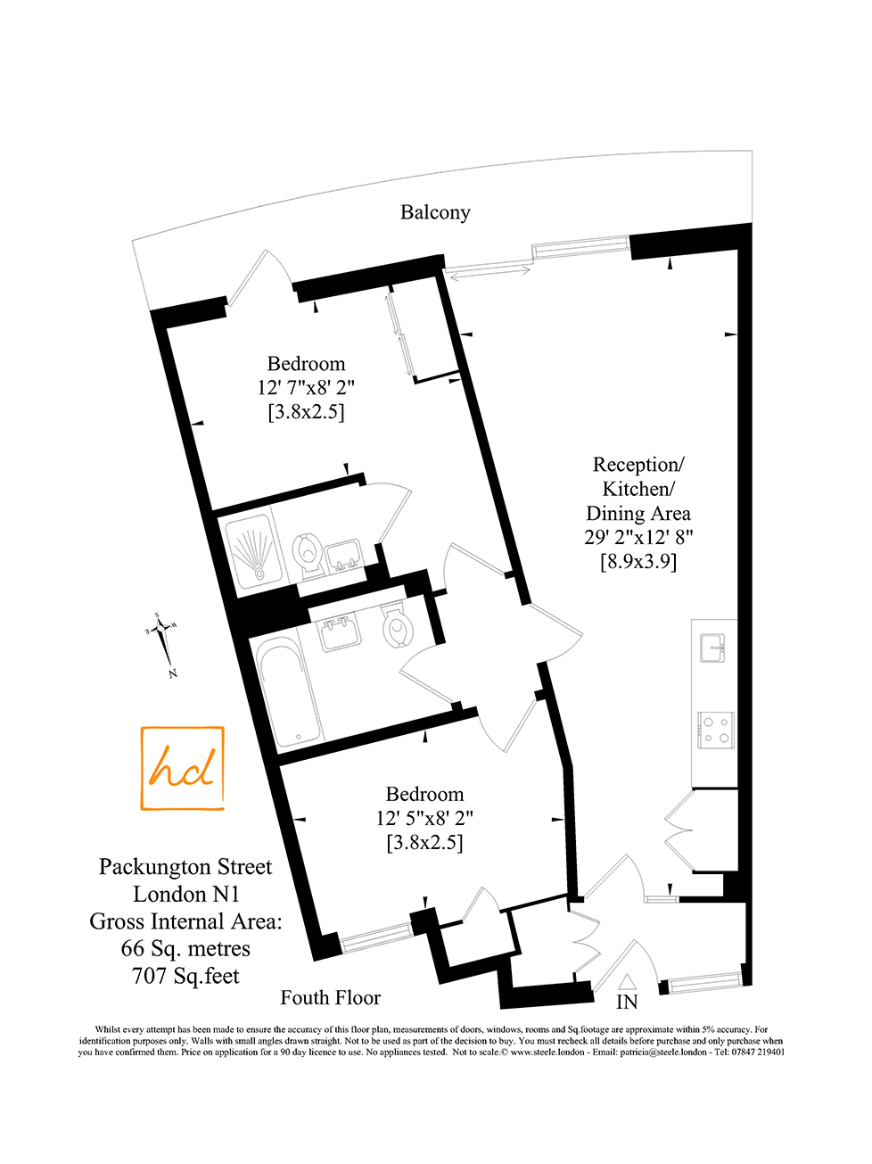 2 Bedrooms Flat to rent in Packington Street, London N1