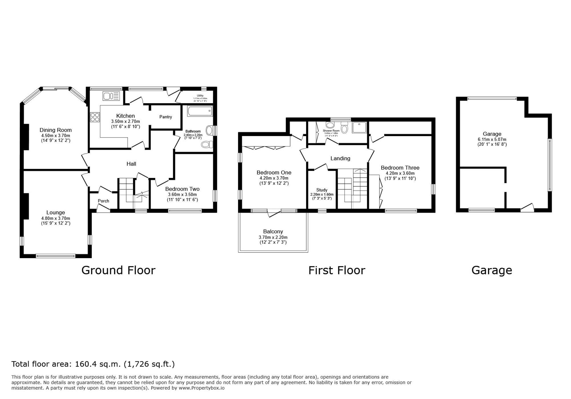 27 Conway Crescent, Llandudno floorplan
