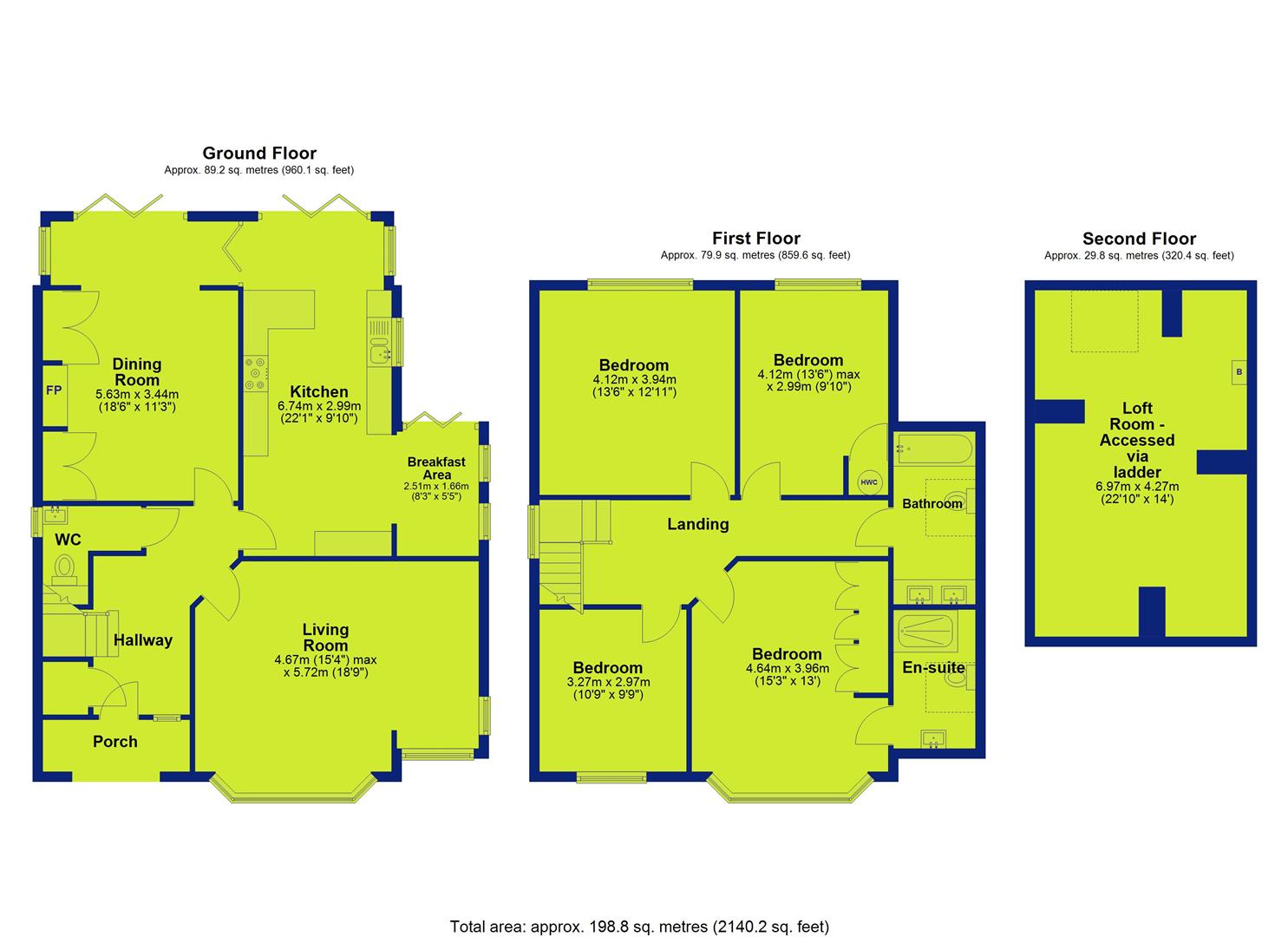 59, Tavistock Drive, Nottingham floorplan