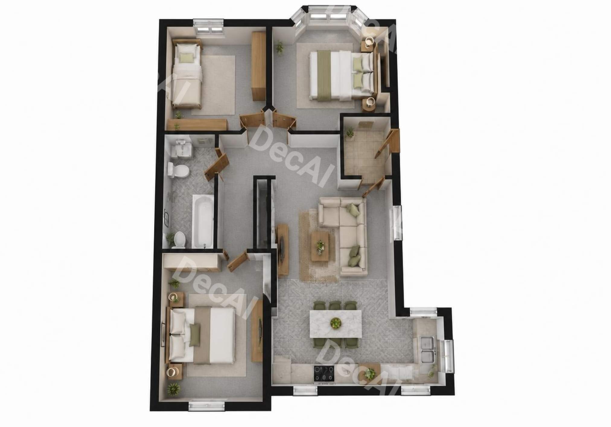 Lon Iorwg, Swansea floorplan