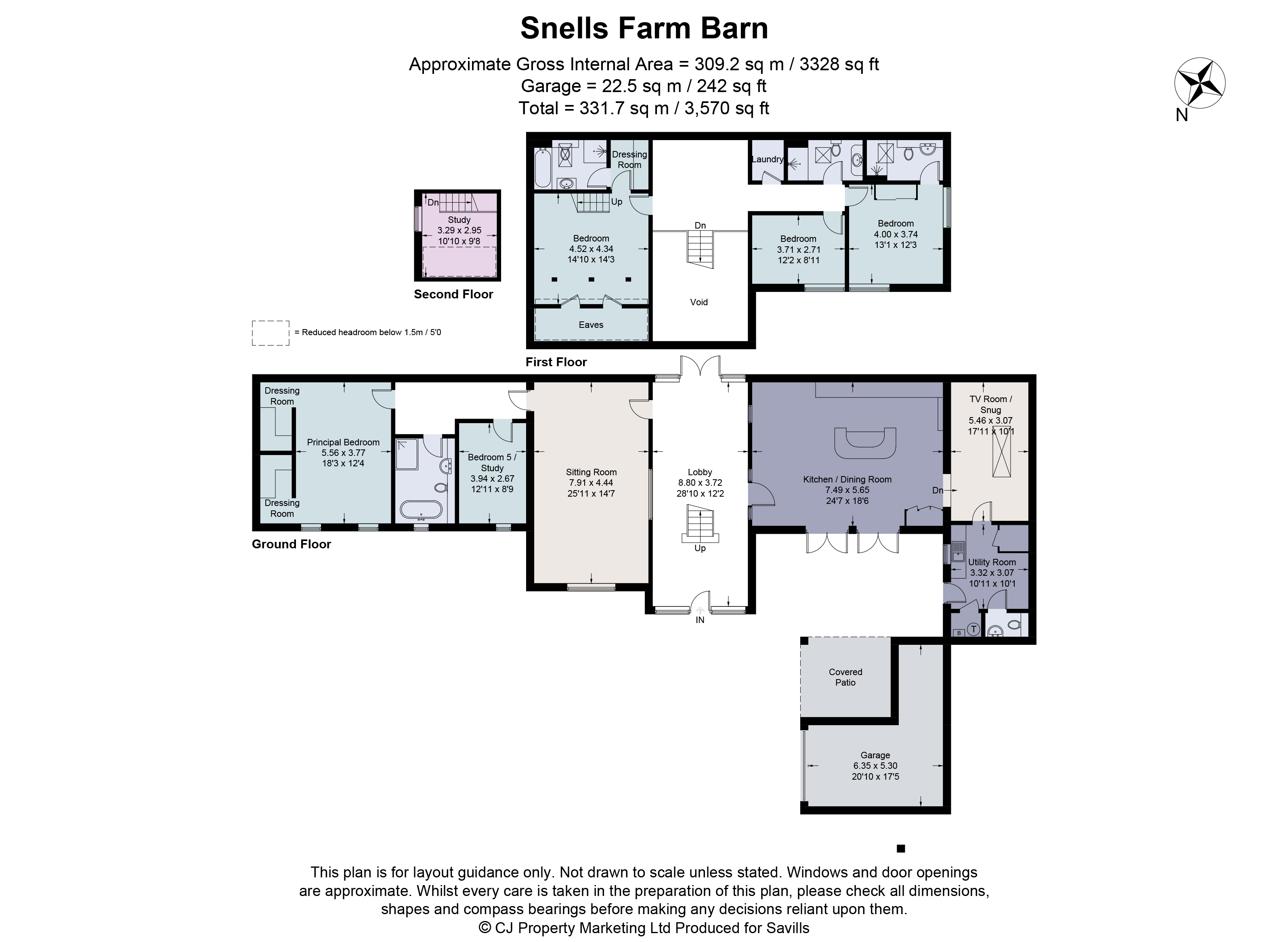 Snells Farm Barn,, Snells Lane, Amersham floorplan
