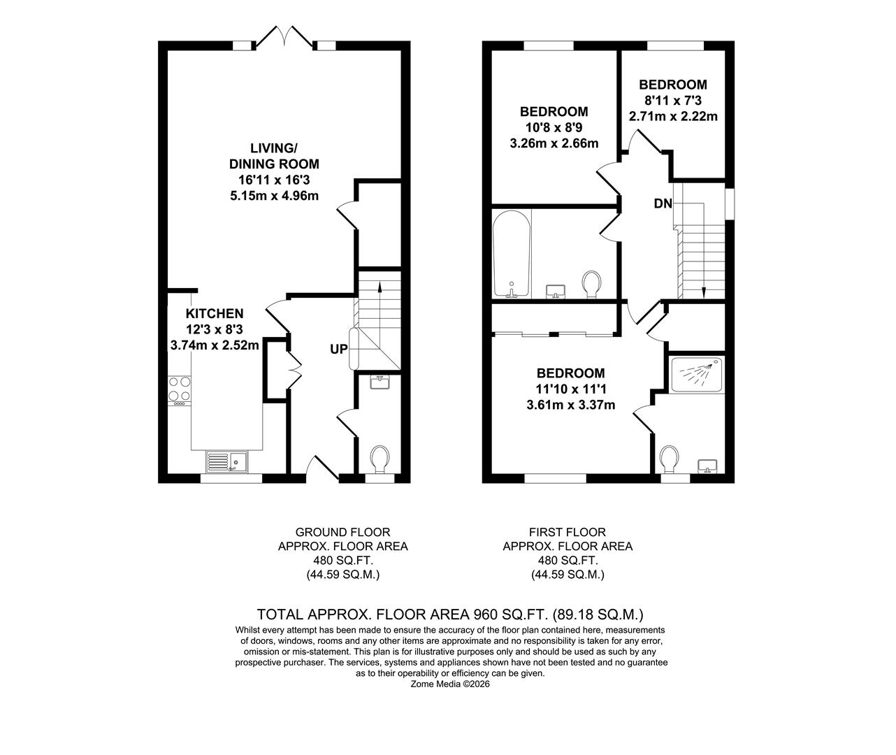 18, Omaha Grove, Paddock Wood floorplan