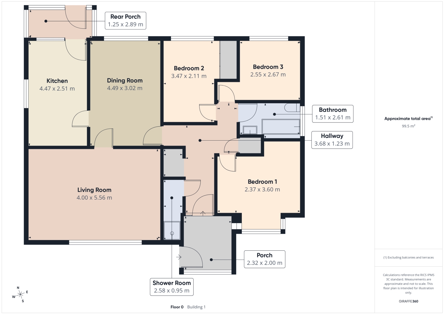 47, Gains Avenue Bicton Heath, Shrewsbury floorplan