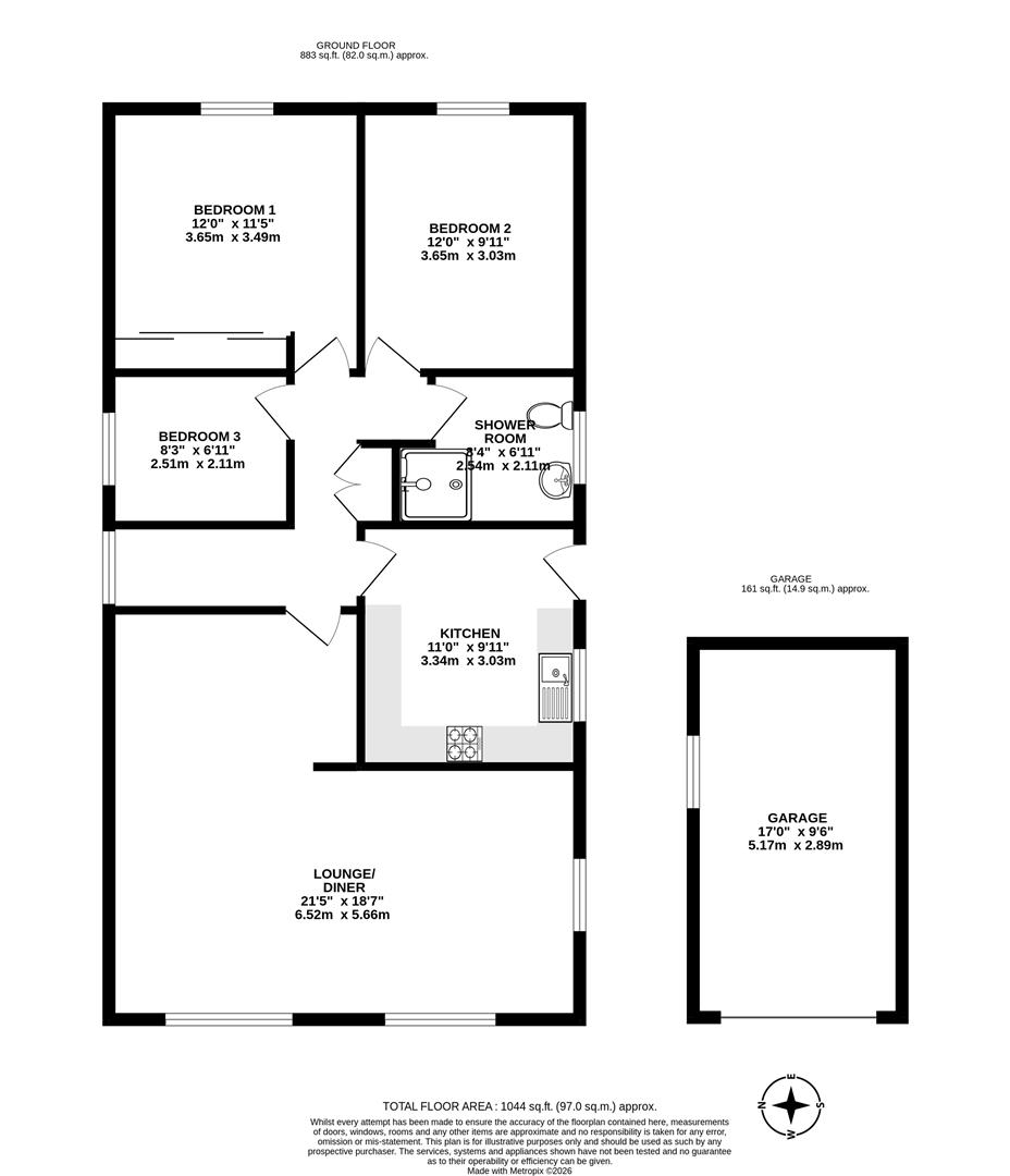 17, Windsor Crescent, Scunthorpe floorplan