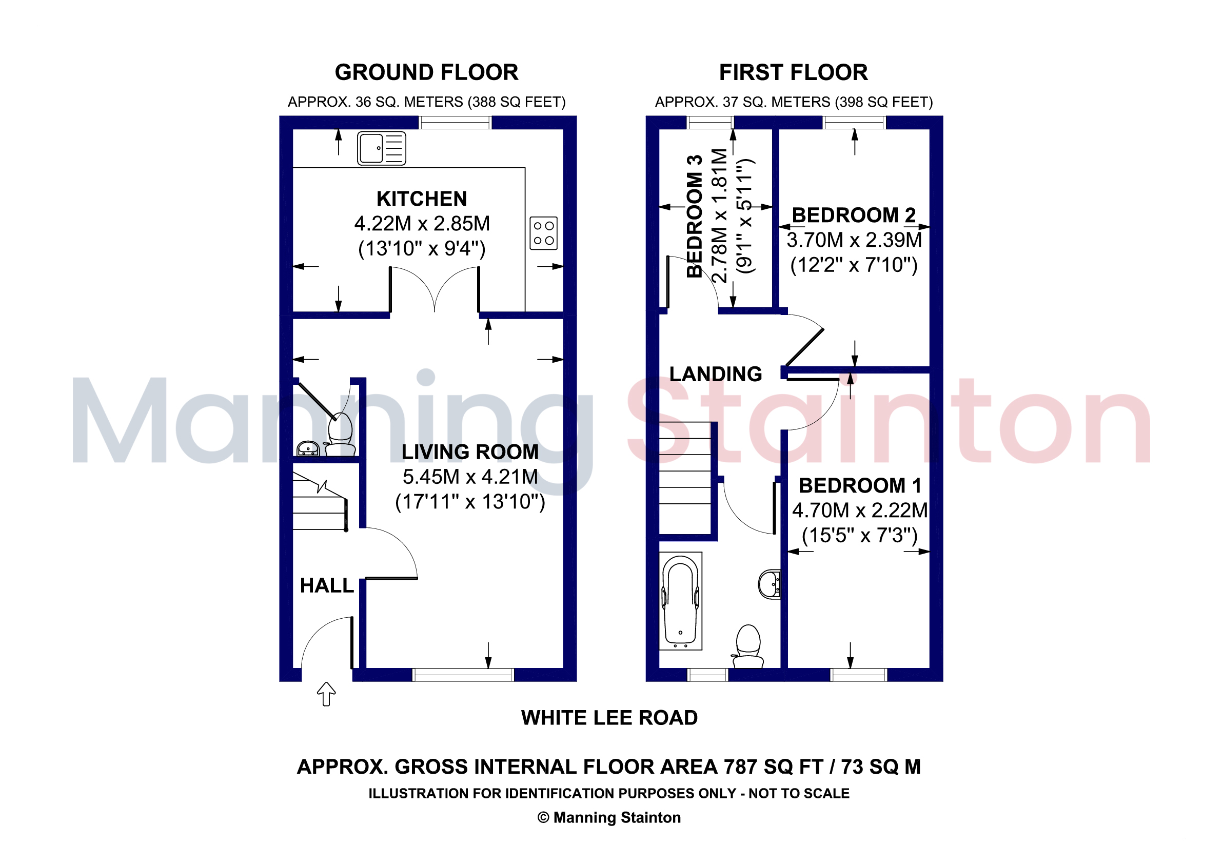 248, White Lee Road, West Yorkshire floorplan