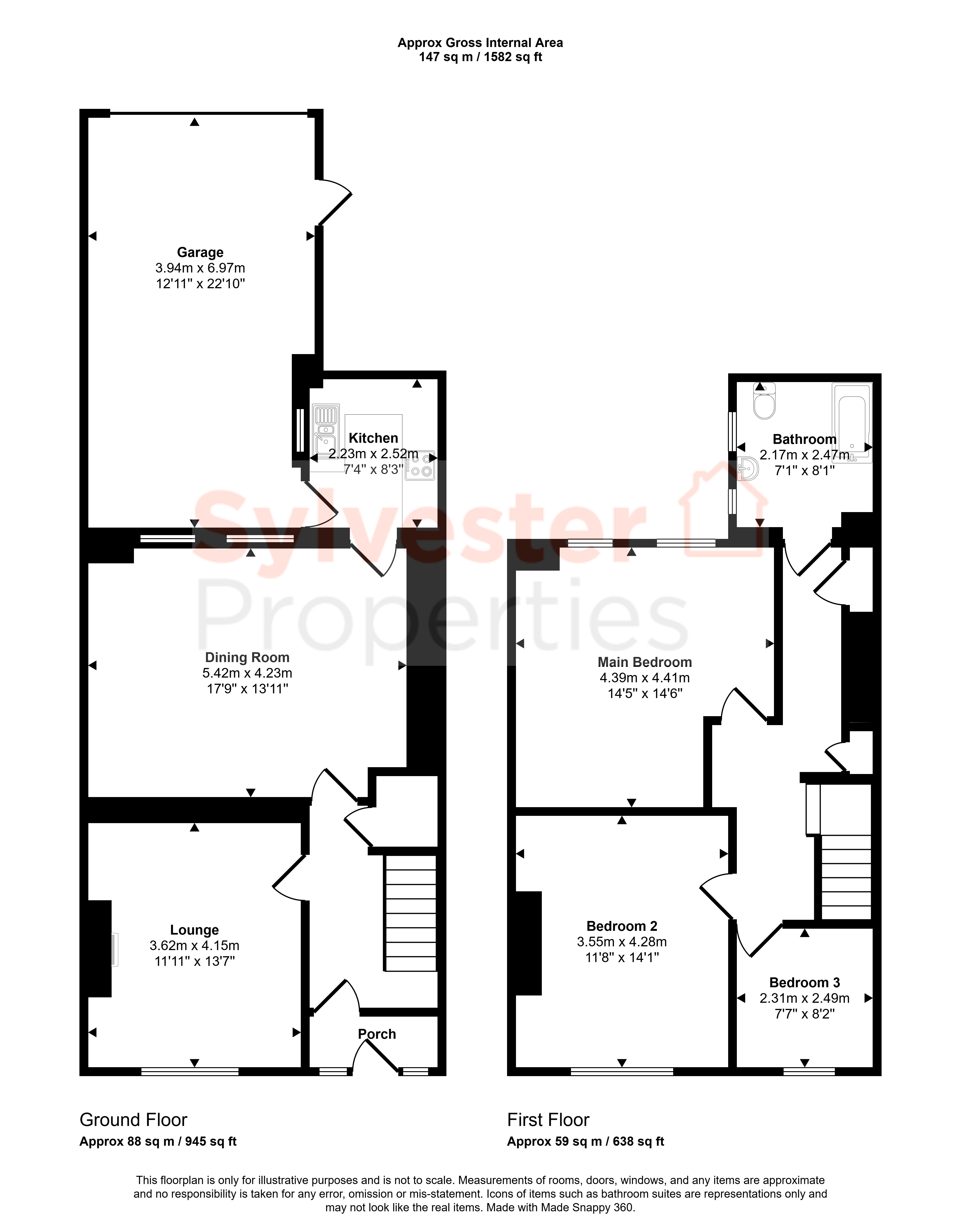28, Park Road, Stanley floorplan