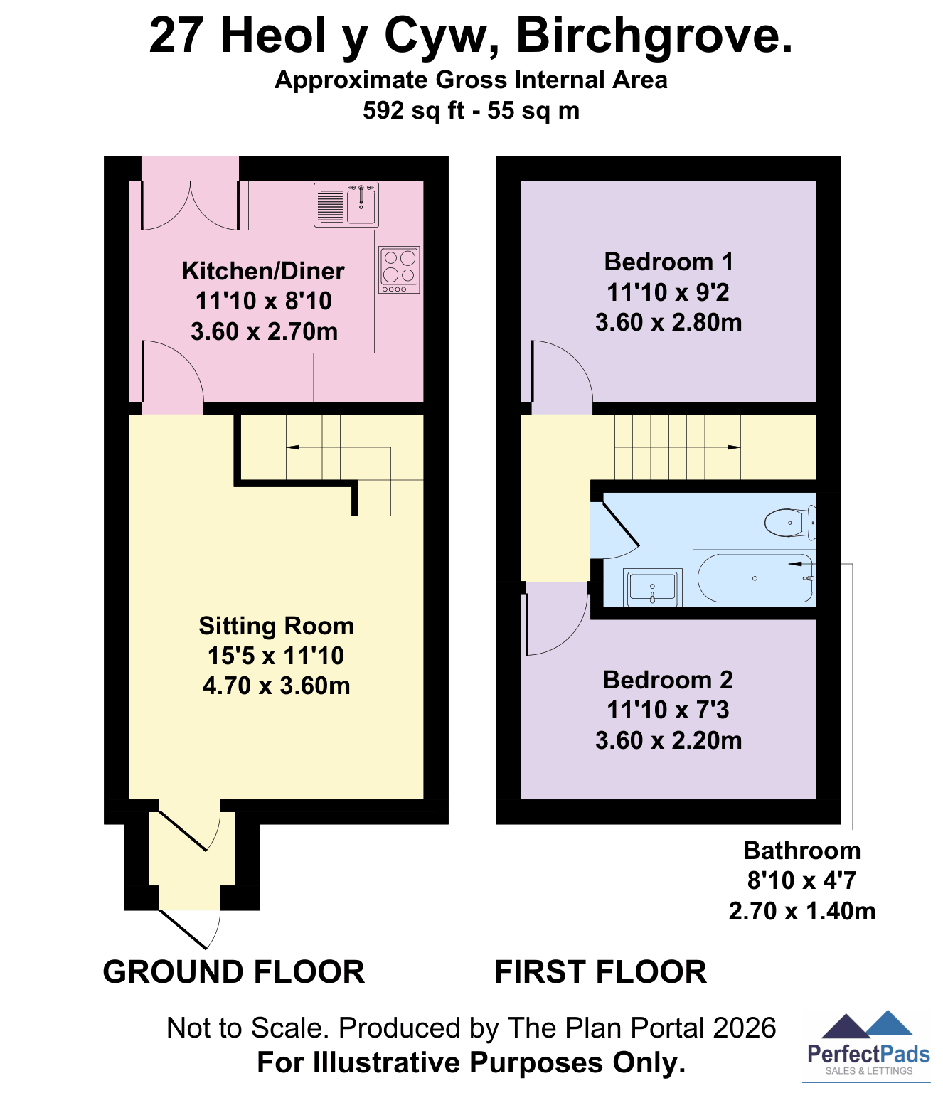 27 Heol Y Cyw, Swansea floorplan