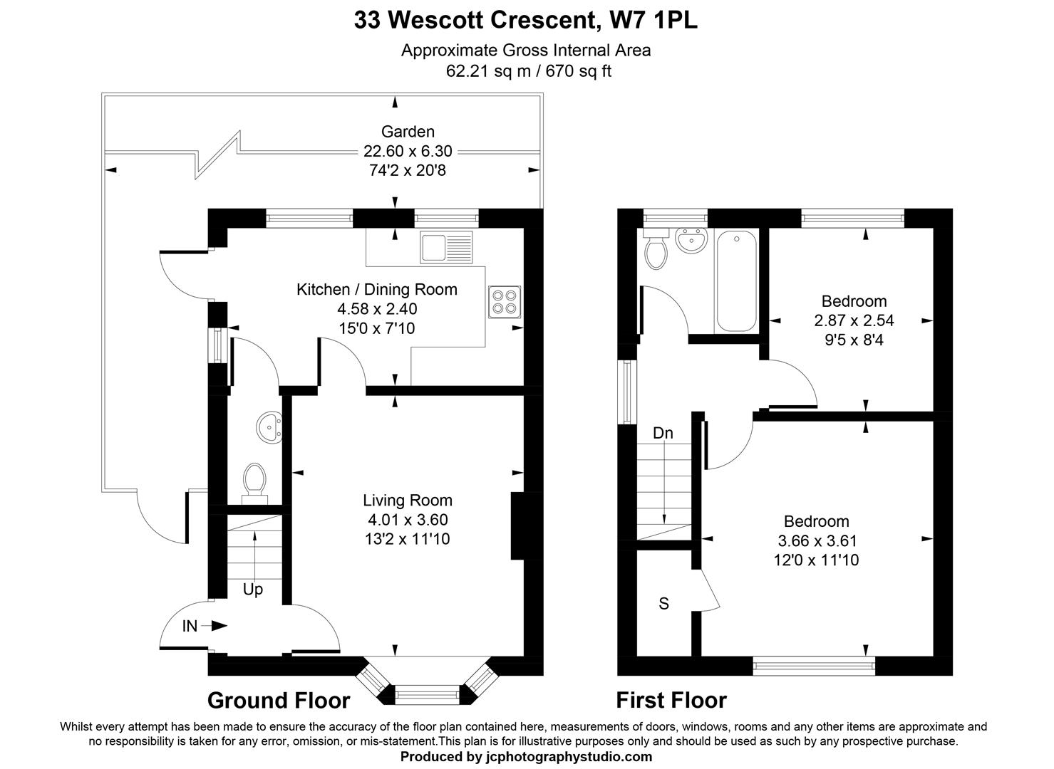 33, Westcott Crescent, London floorplan