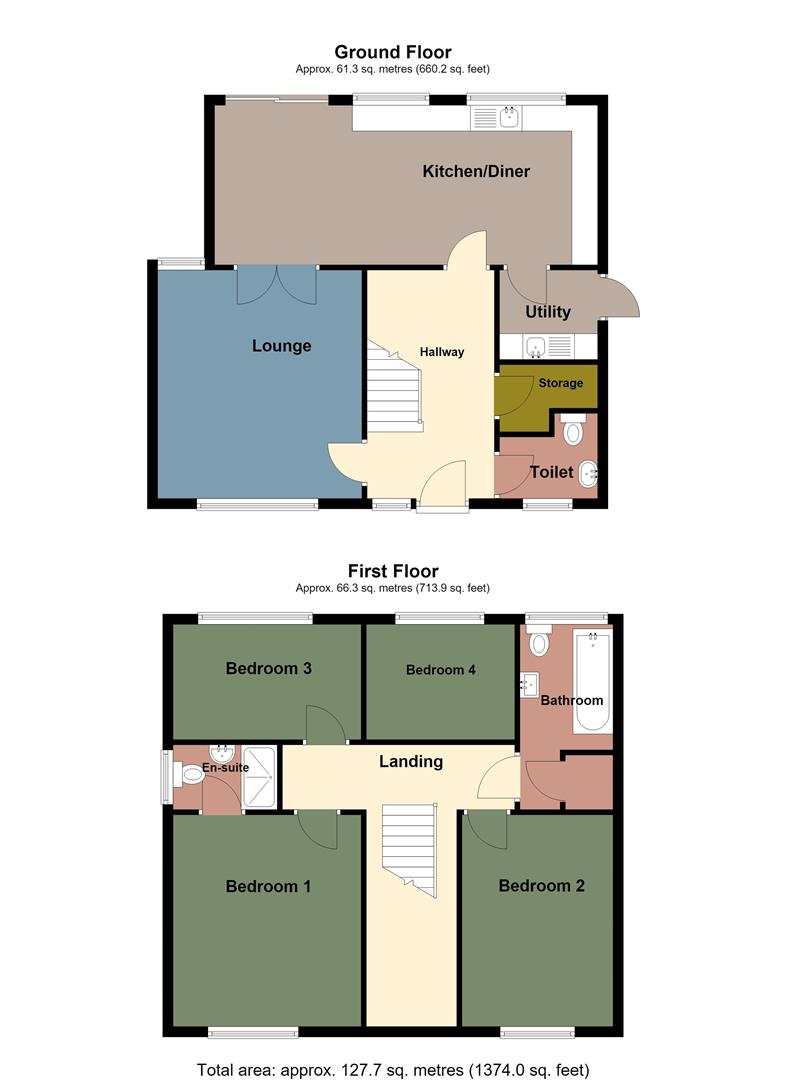 31, Edith Mills Close, Neath floorplan