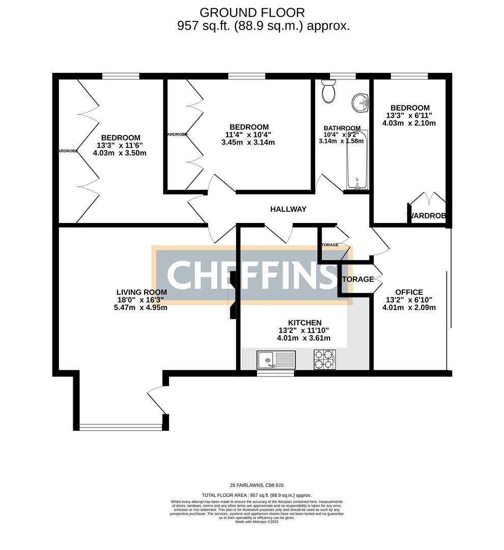 26, Fairlawns, Newmarket floorplan