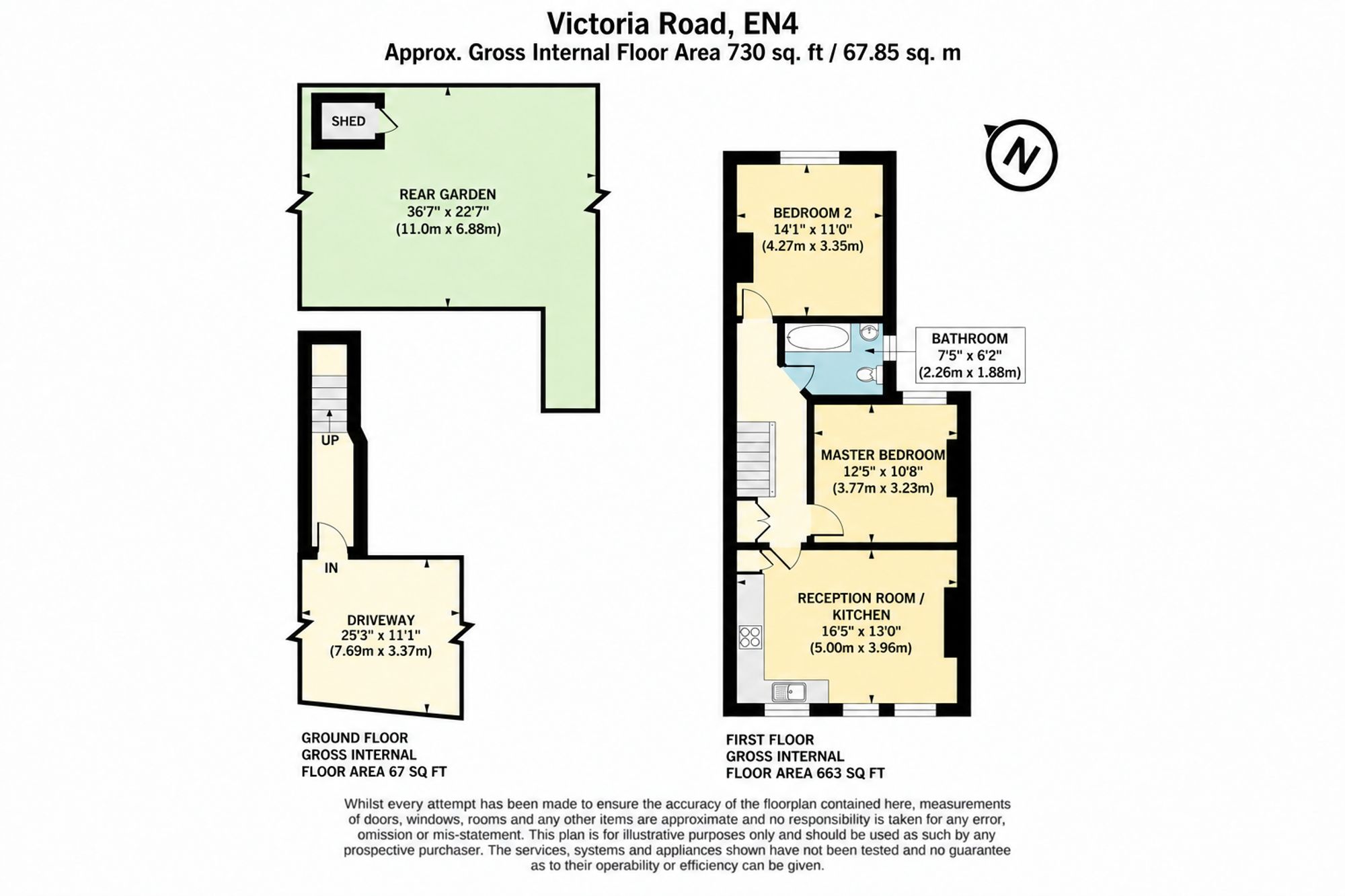 127 Victoria Road, Barnet floorplan