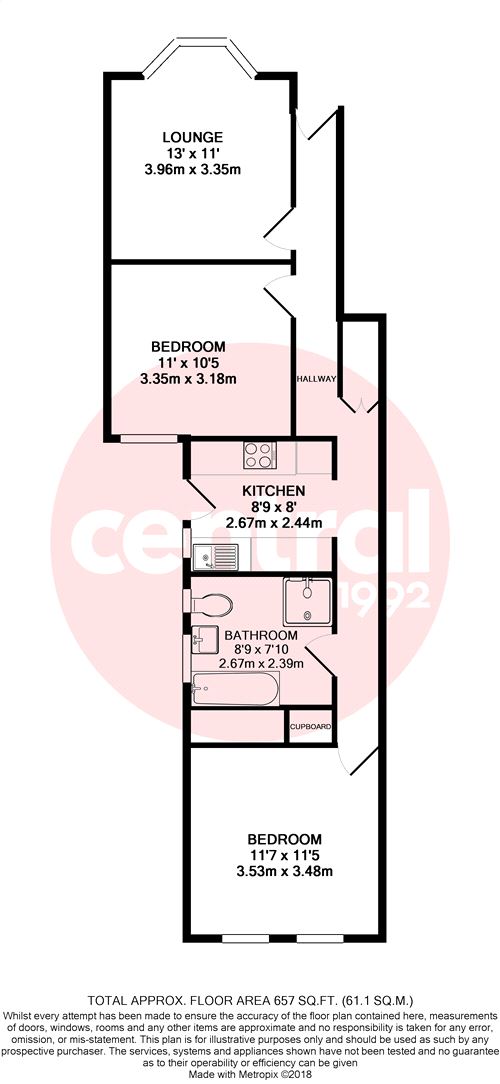 2 Bedrooms Flat to rent in Badlis Road, Walthamstow, London E17