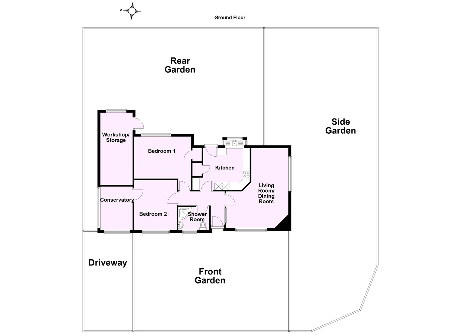 2, Elm Tree Avenue, York floorplan