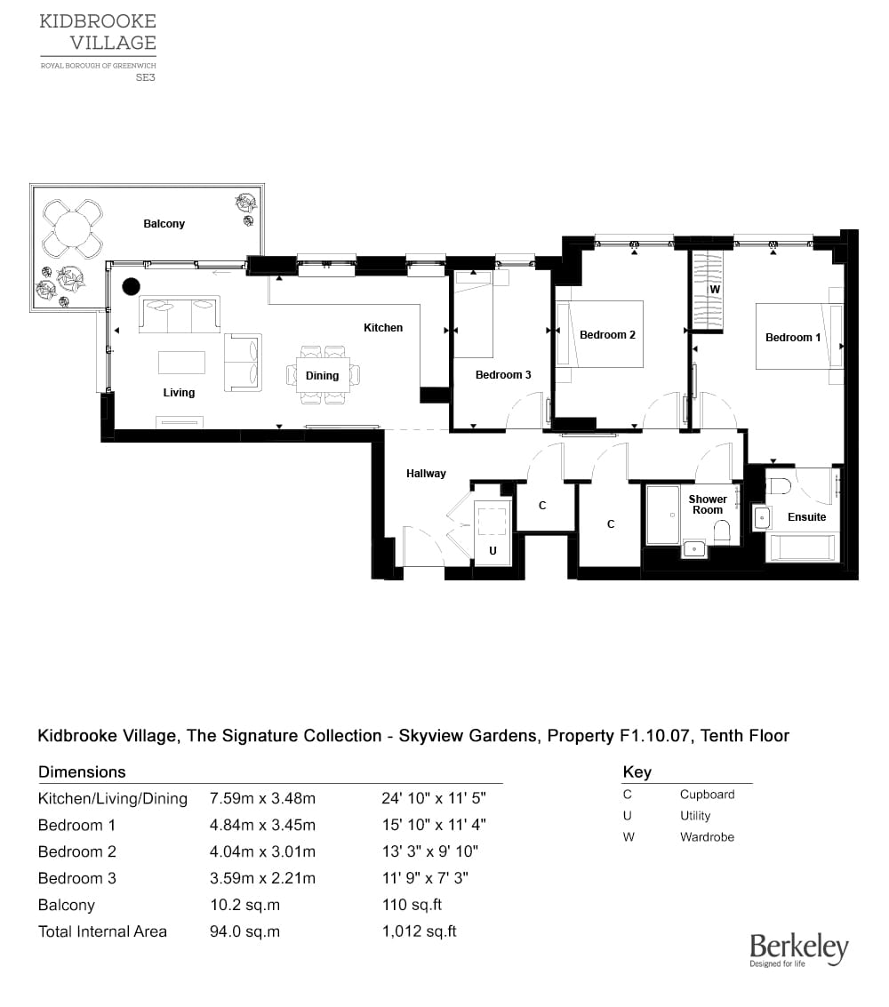 Greenwich, Se3 9Fw, Greenwich floorplan