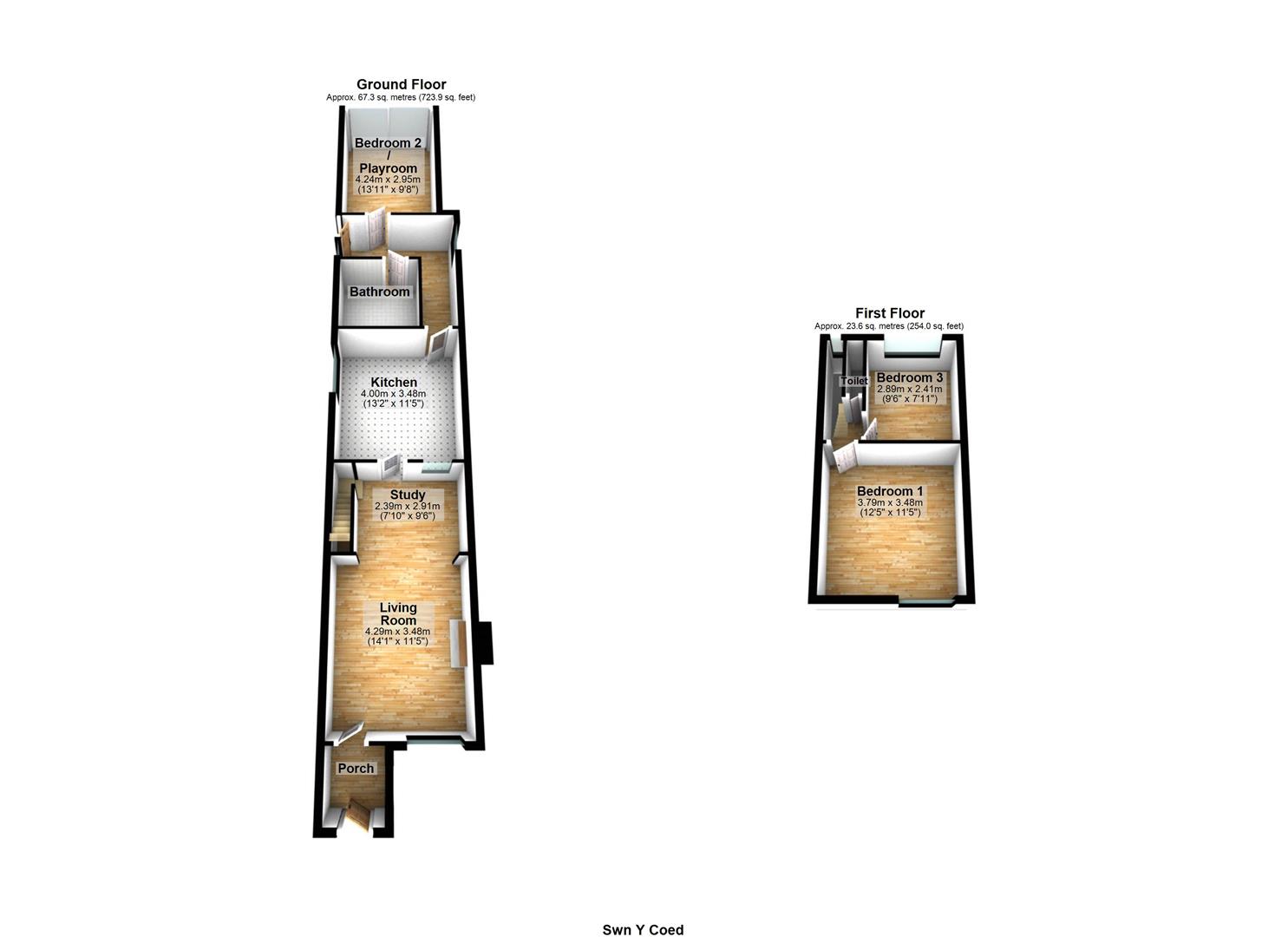 Pen Y Lan, Ruabon, Wrexham LL14, 3 bedroom terraced house for sale