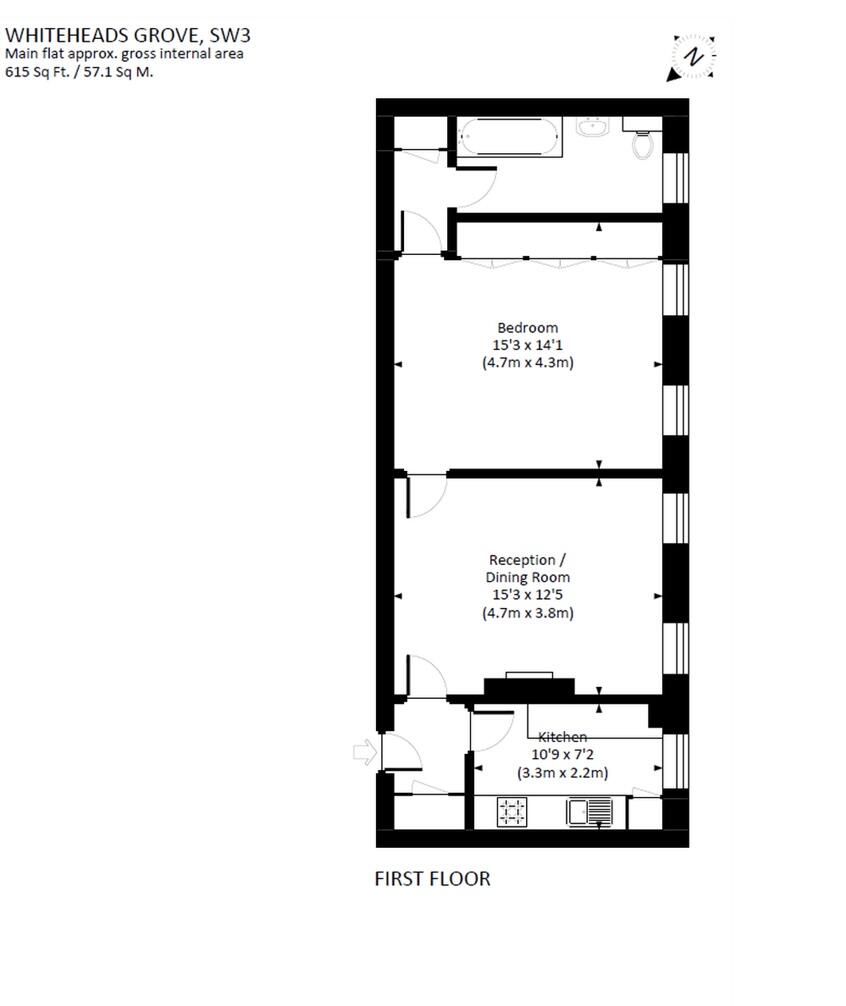 Whiteheads Grove, London floorplan