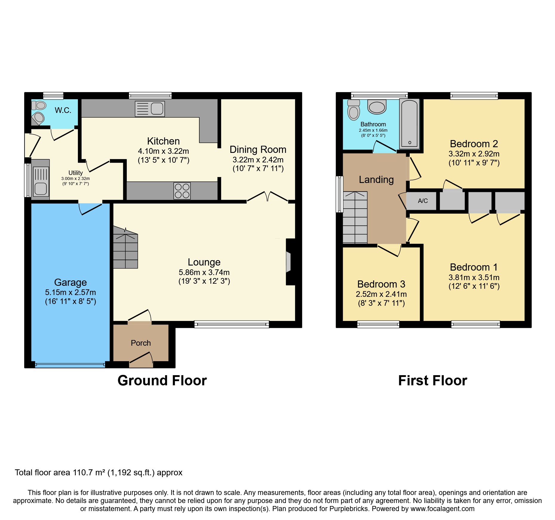 4, Linnet Close, Shrewsbury floorplan