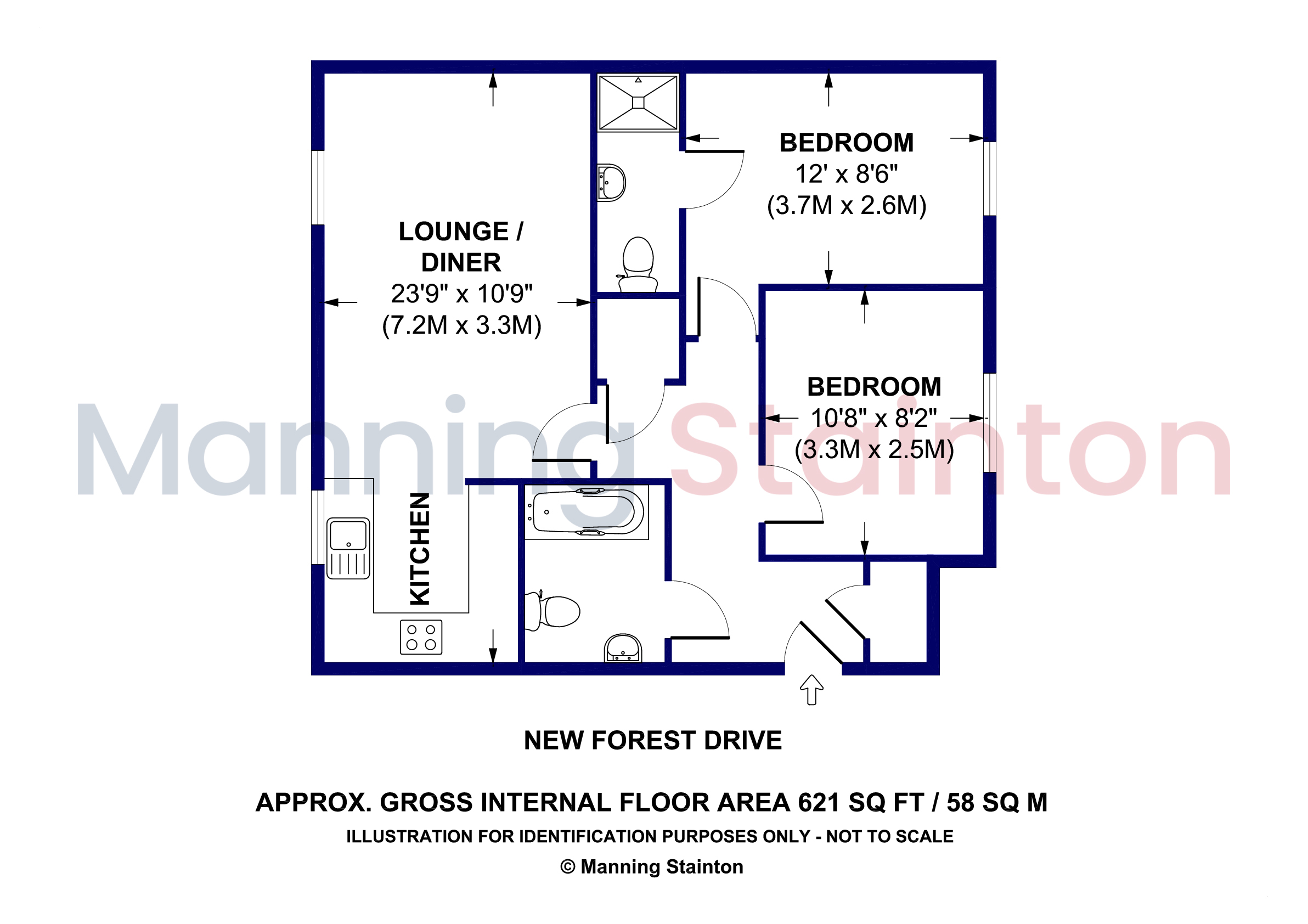 New Forest Drive, Leeds floorplan