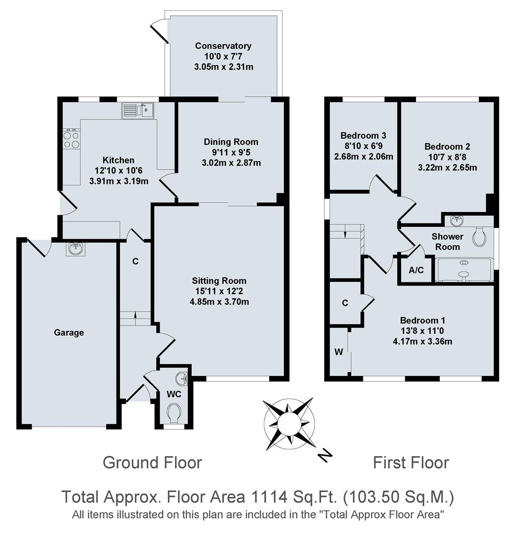 8, Ravencroft, Bicester floorplan