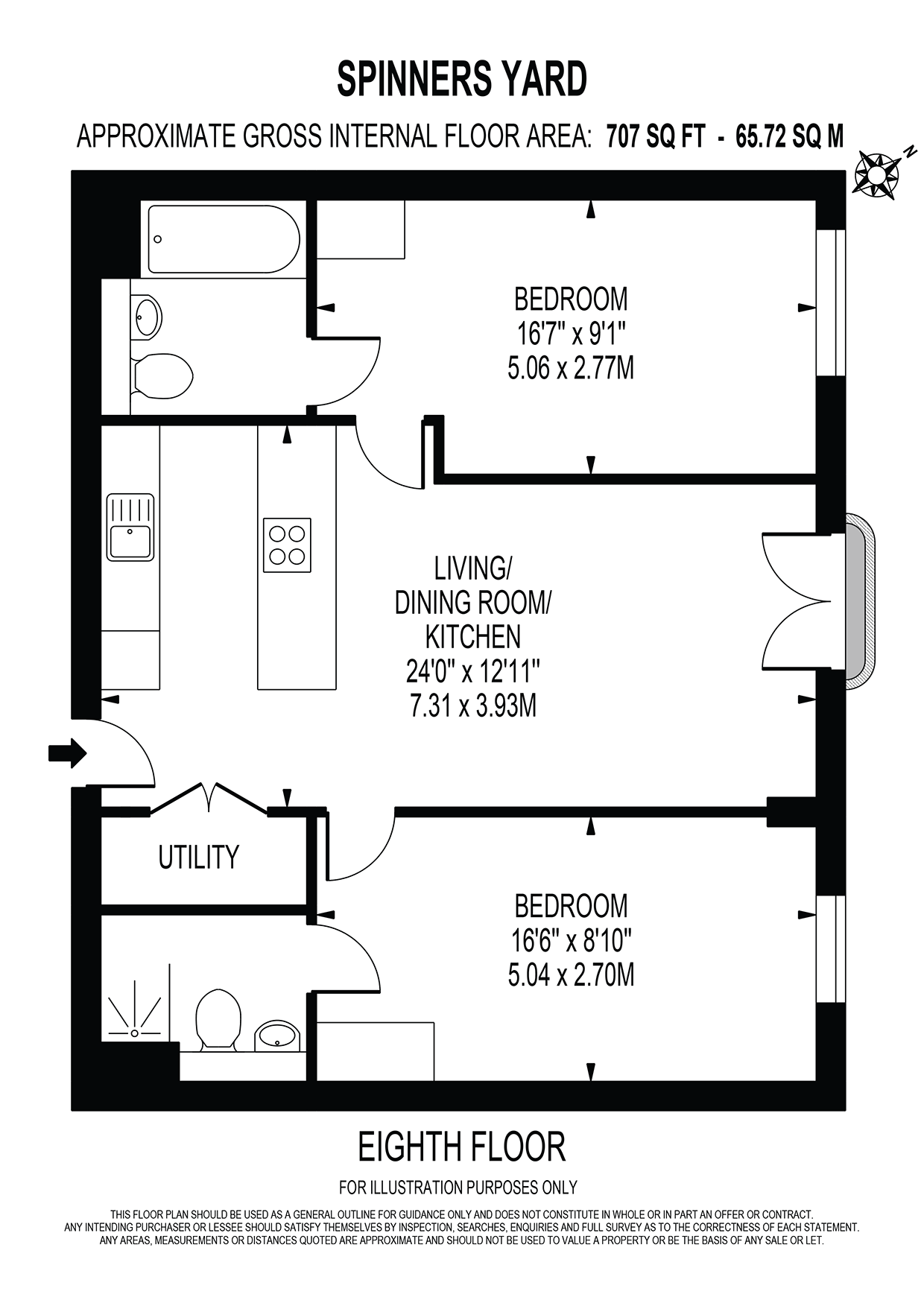 Spinners Yard 2 Bed (Furnished),, Spinners Yard, Leeds floorplan