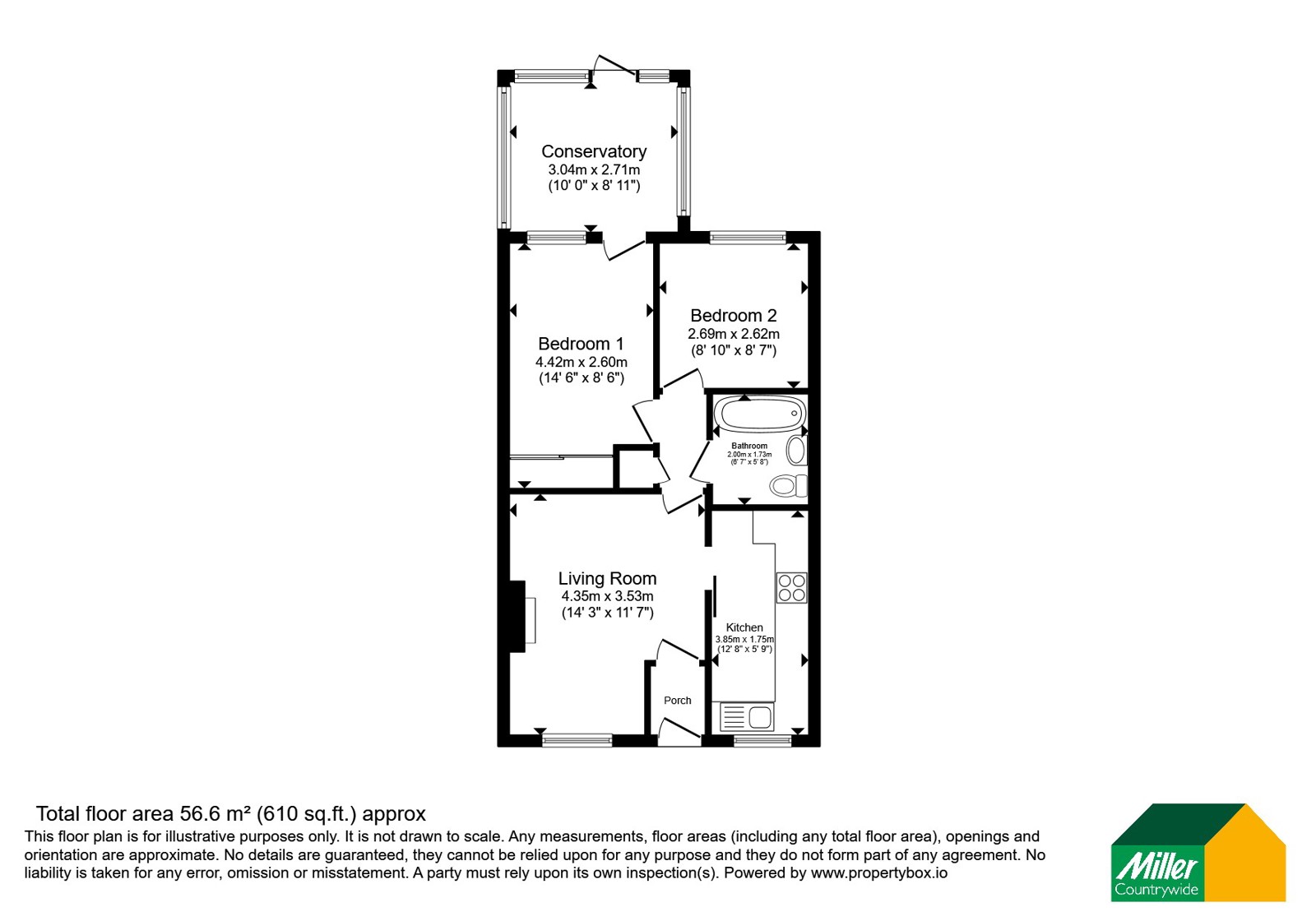 23, Tremaine Close, Cornwall floorplan