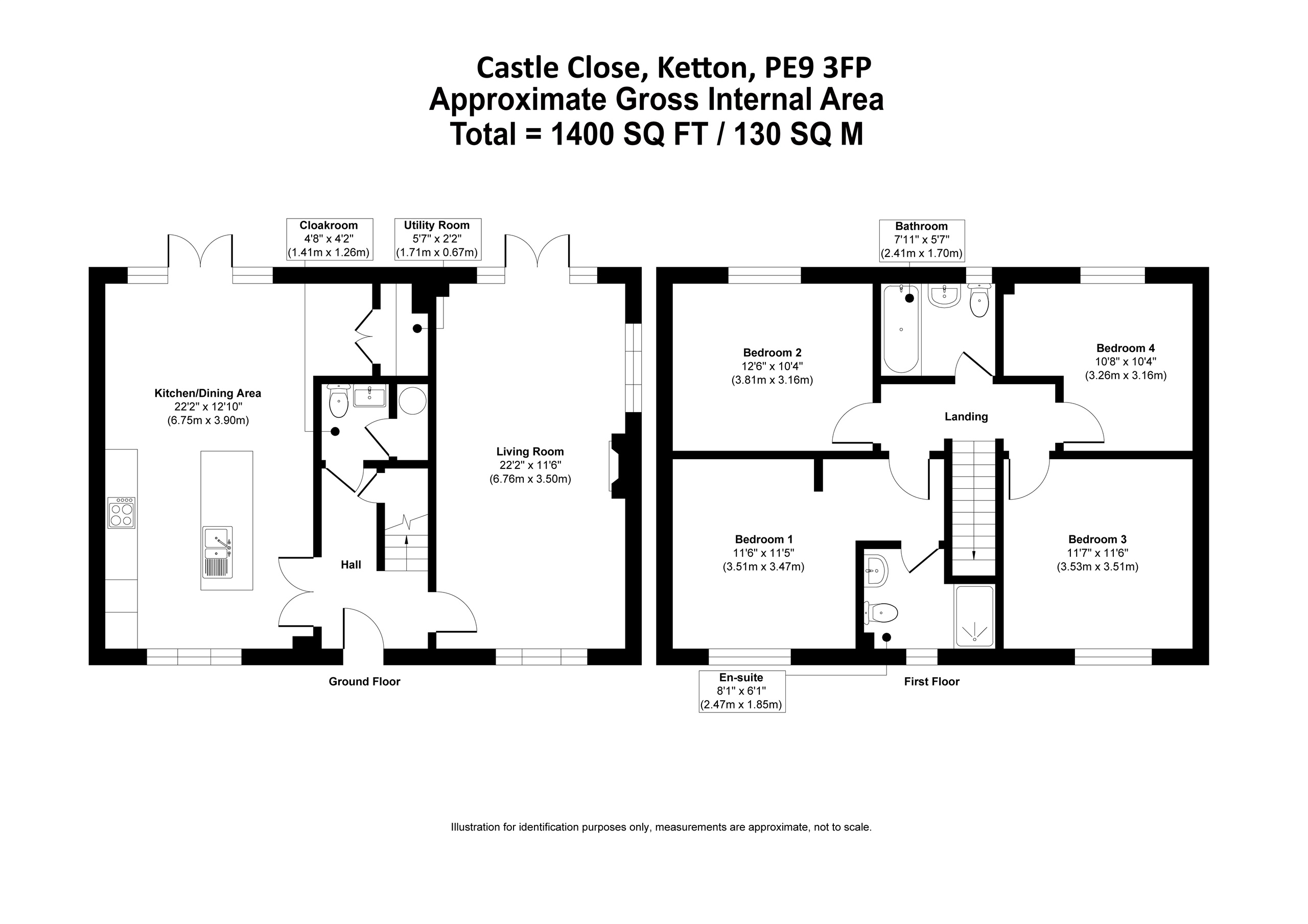2, Castle Close, Stamford floorplan