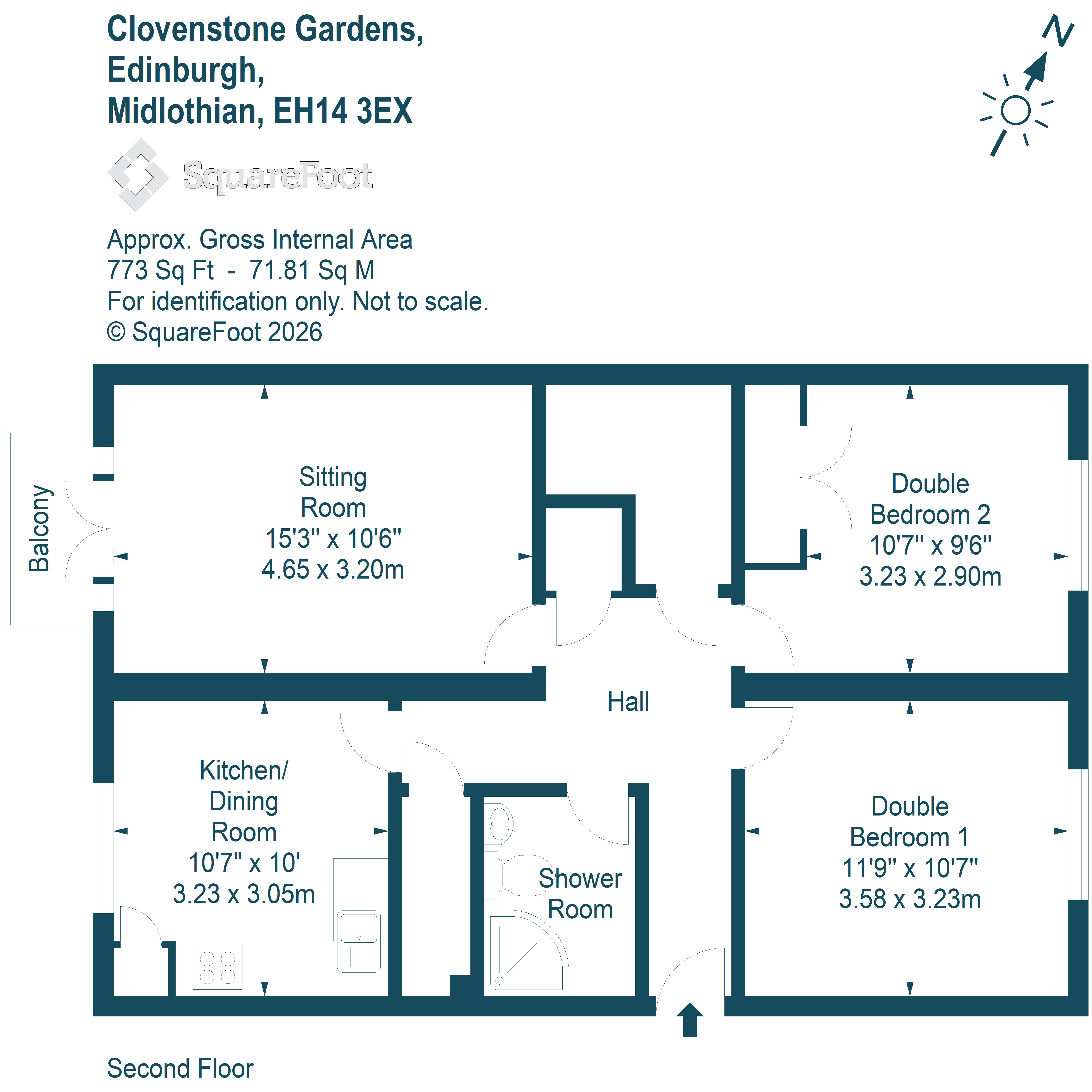21/6, Clovenstone Gardens, Edinburgh floorplan