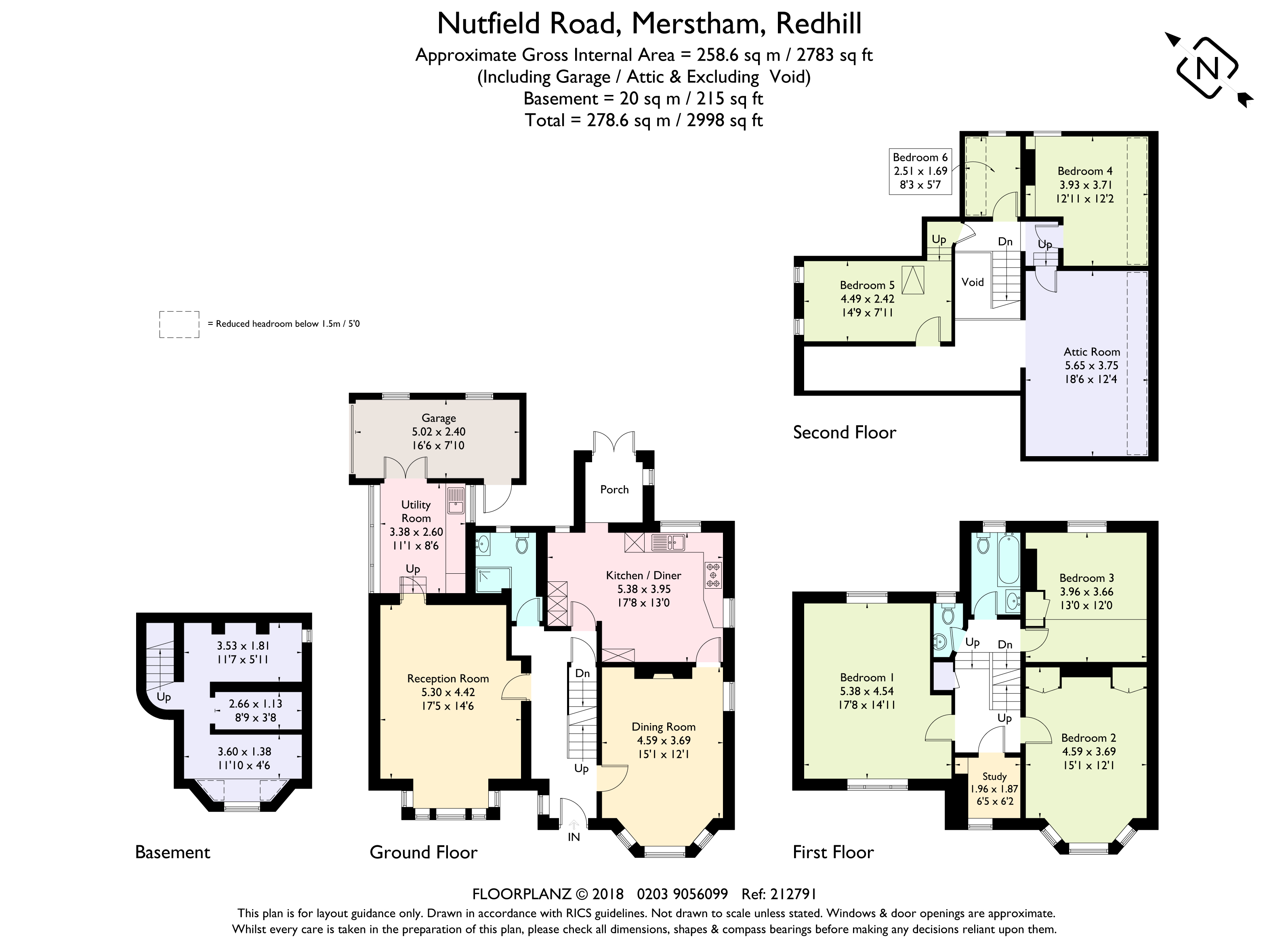 5 Bedrooms Detached house to rent in Nutfield Road, Merstham, Redhill RH1