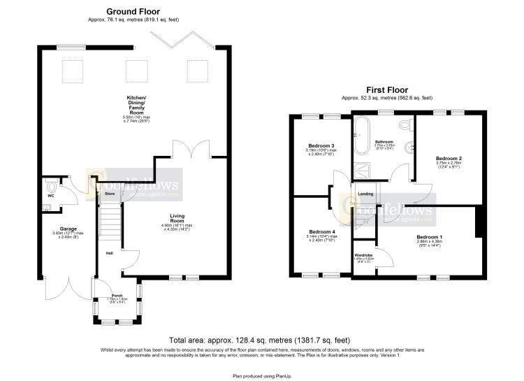 20 Coronation Road, North Walbottle, Newcastle upon Tyne floorplan